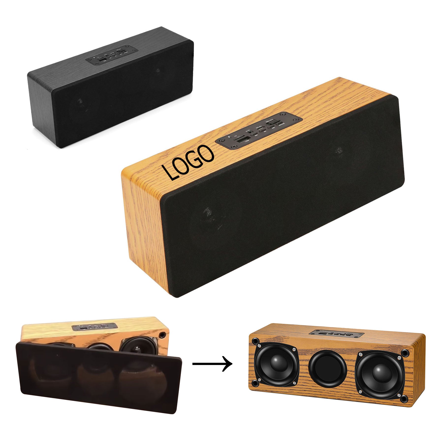 Rectangular Wooden Speaker