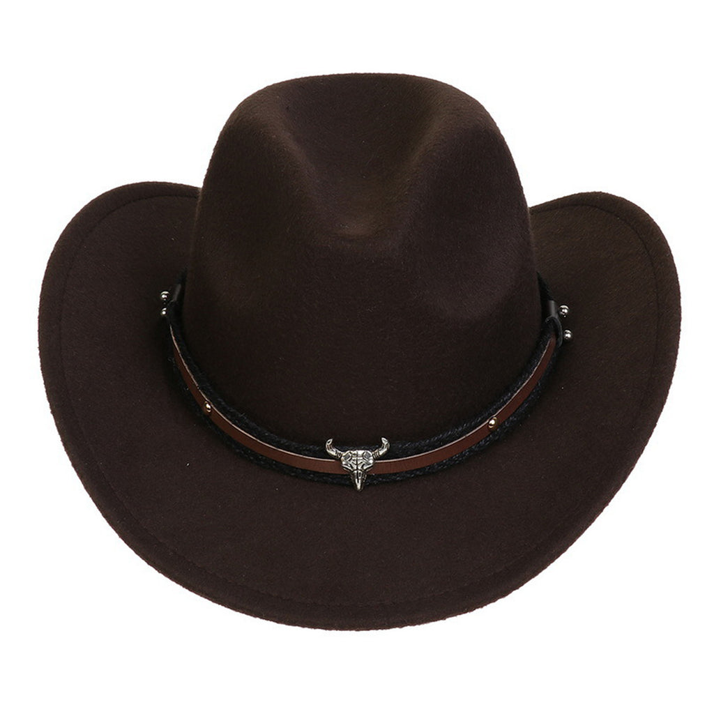 Large Western Cowboy Style With Cow Head Decoration With Hat