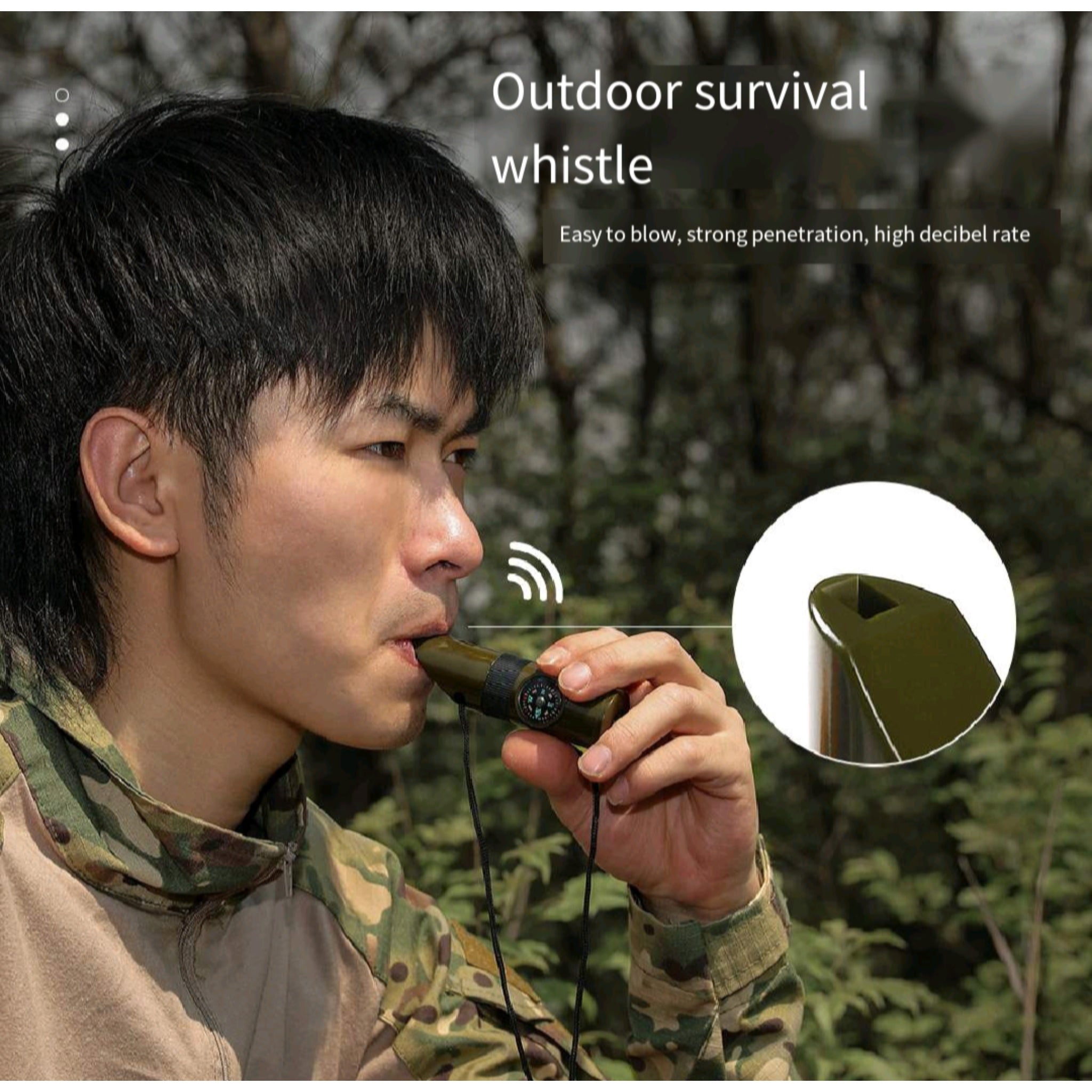 7-In-1 Multi Functional Survival Whistle