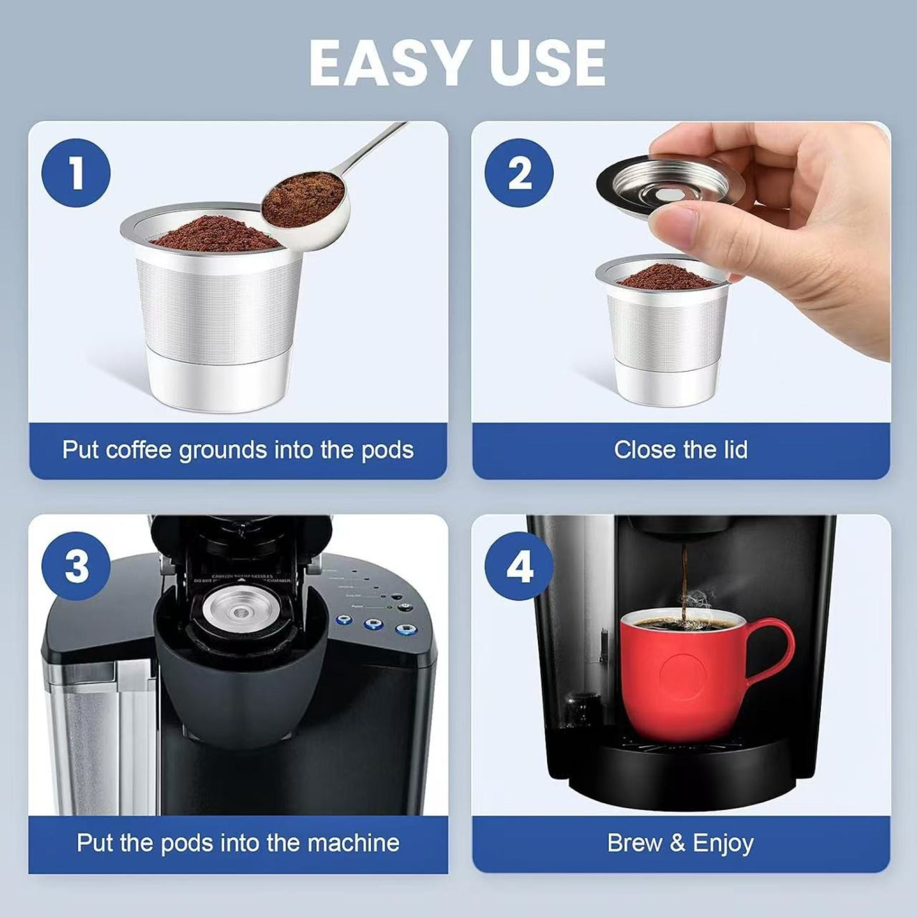 Stainless Steel Coffee Capsule Container