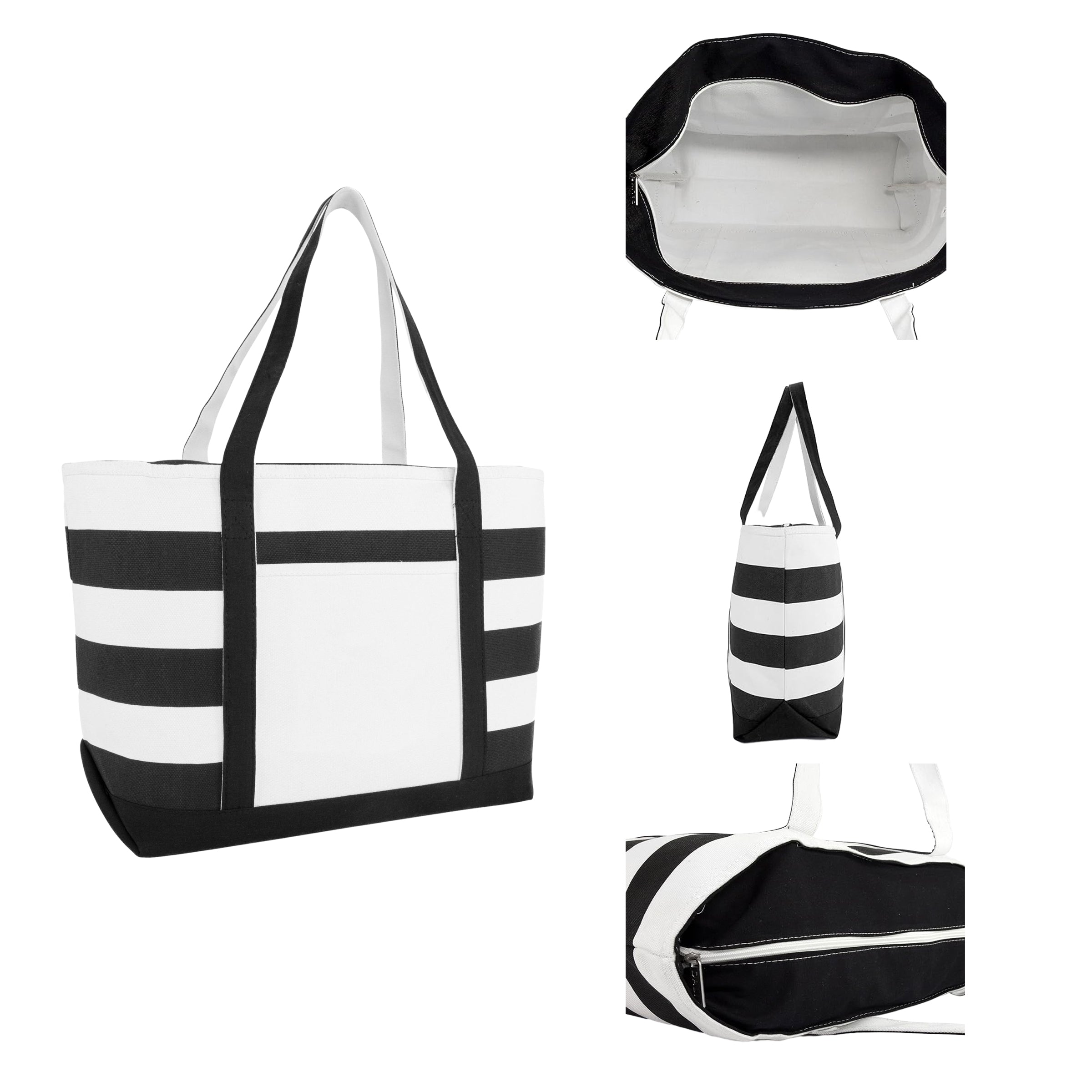 Striped Boat Tote Bag