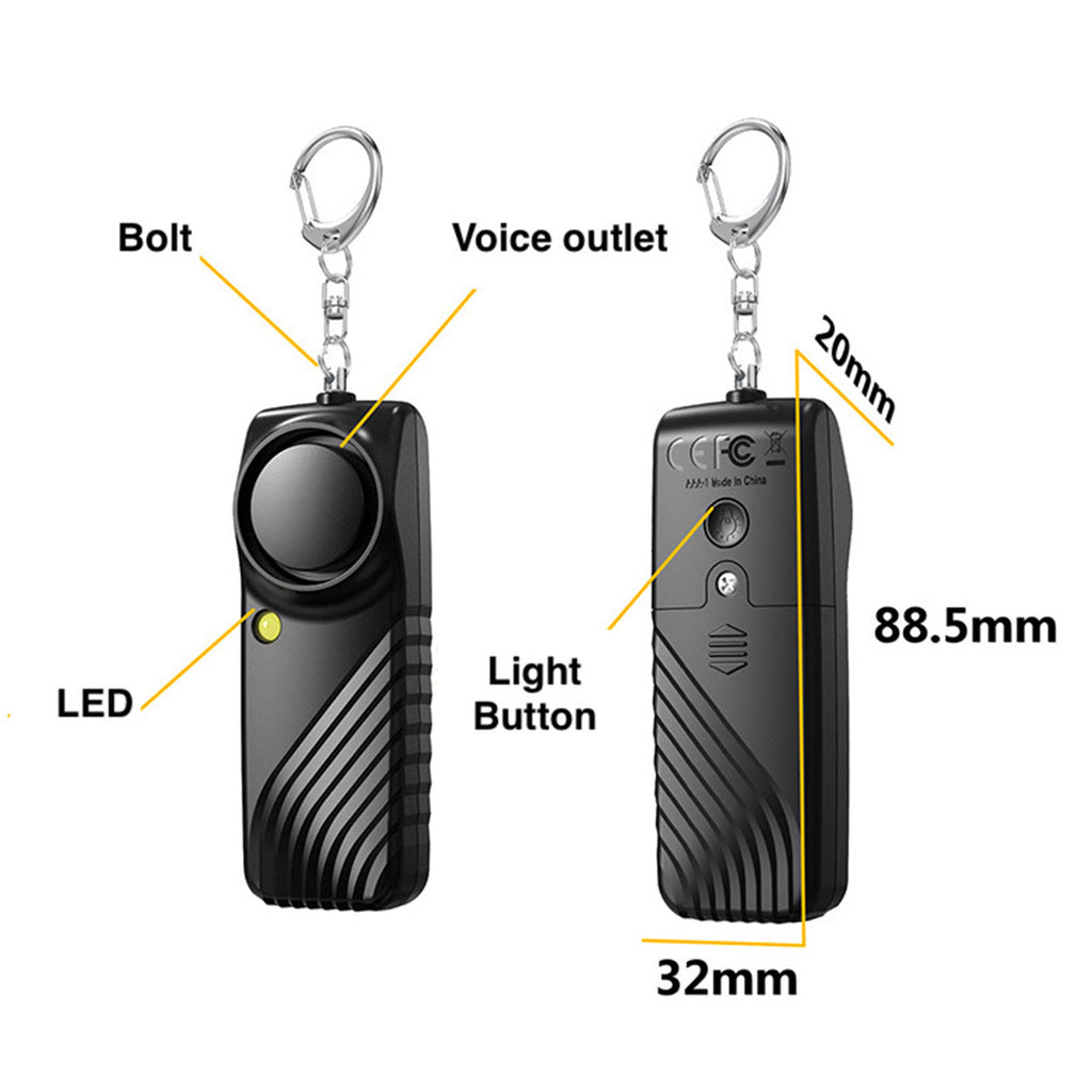 Unremovable Keychain Latch Led Anti-Wolf Alarm
