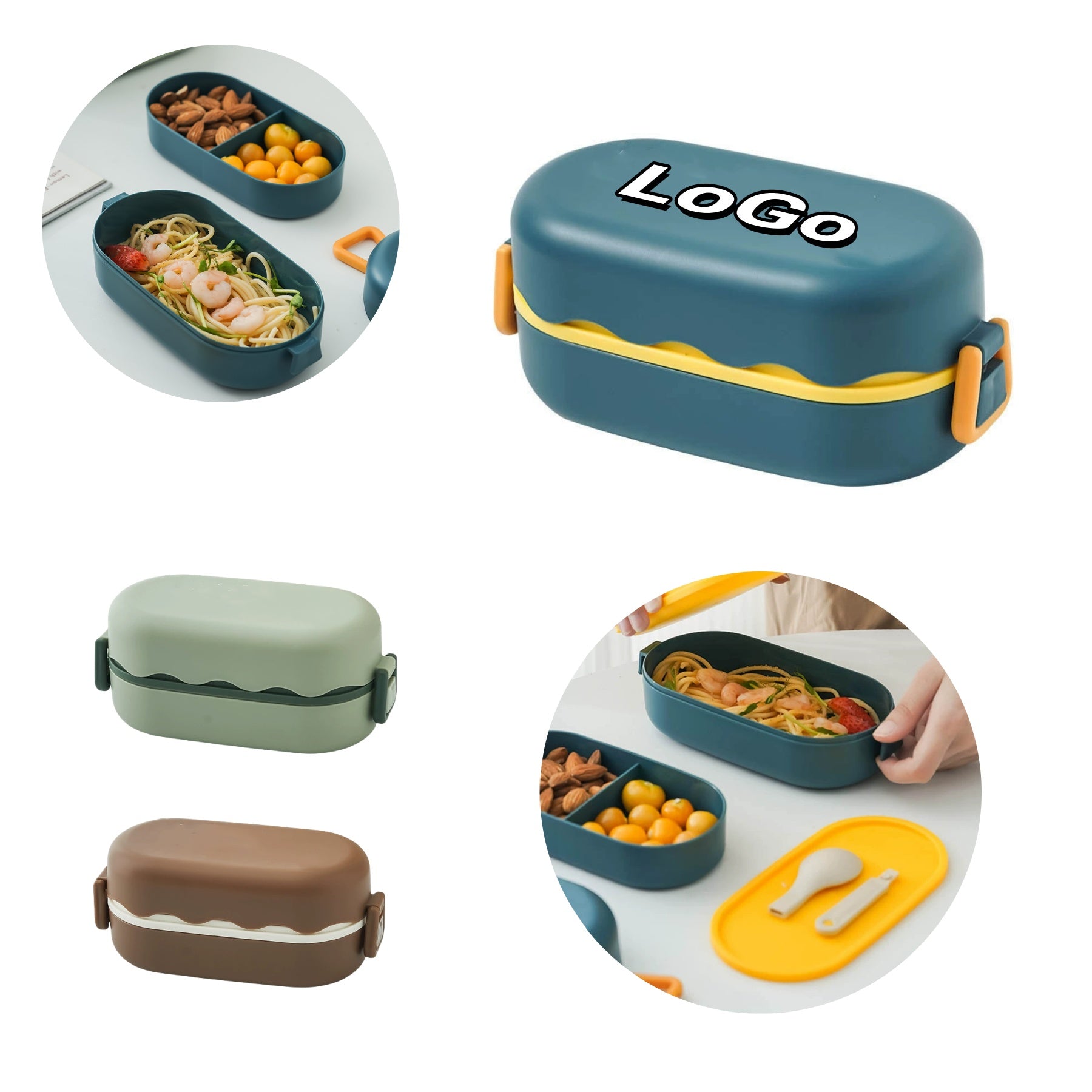 Food - grade Double - layer Leak - proof Lunch Box