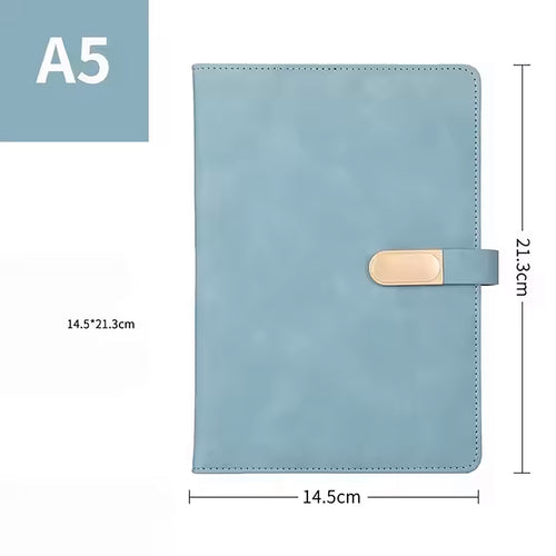 A5 Magnetic Oval Notebook Pu Case