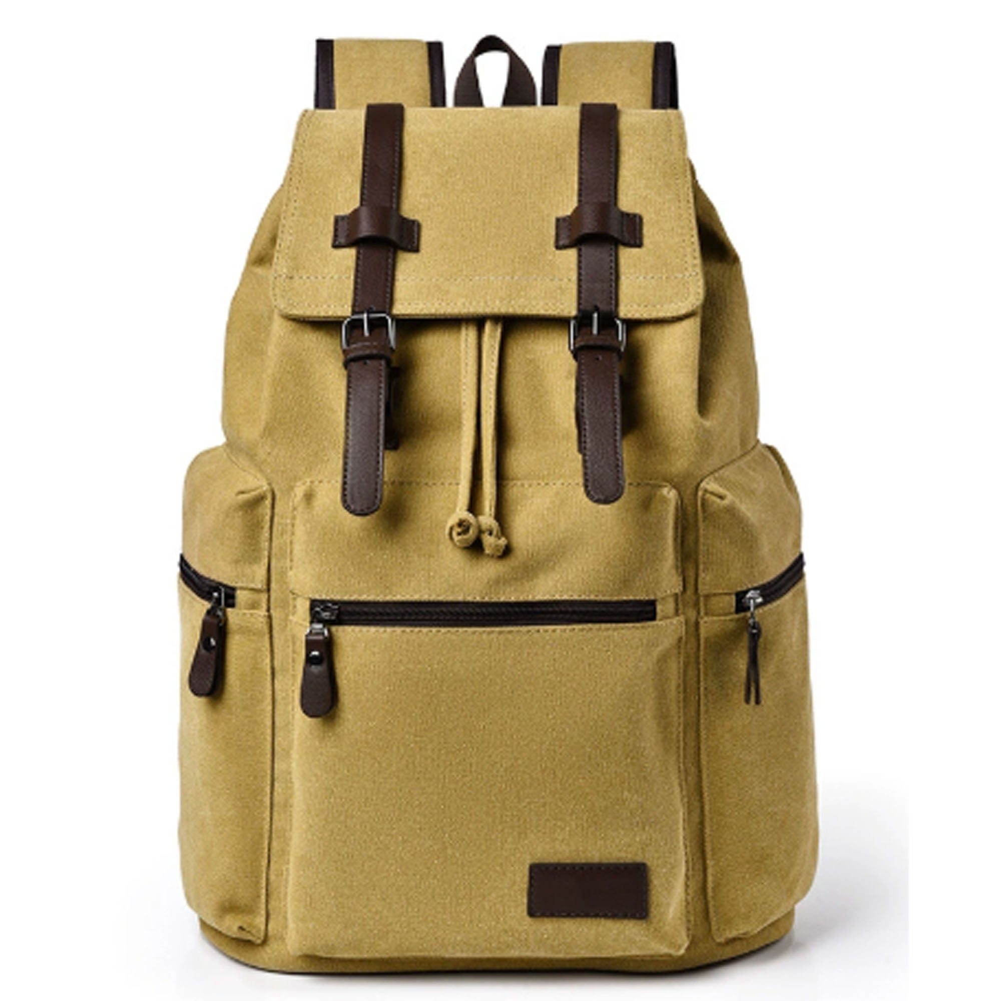 14" Canvas Multi Purpose Laptop Backpack Casual Travel Pack