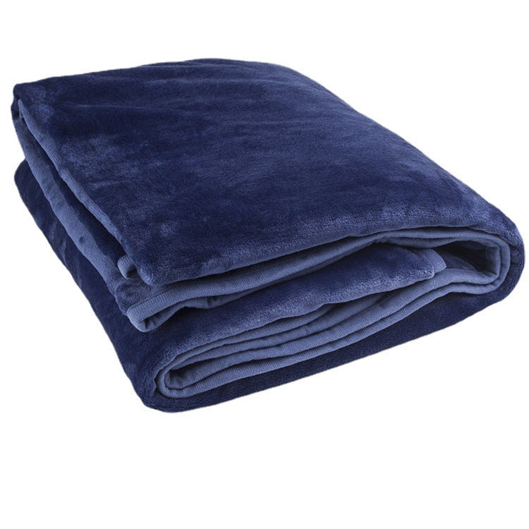 Flannel Solid Color Thickened Blanket