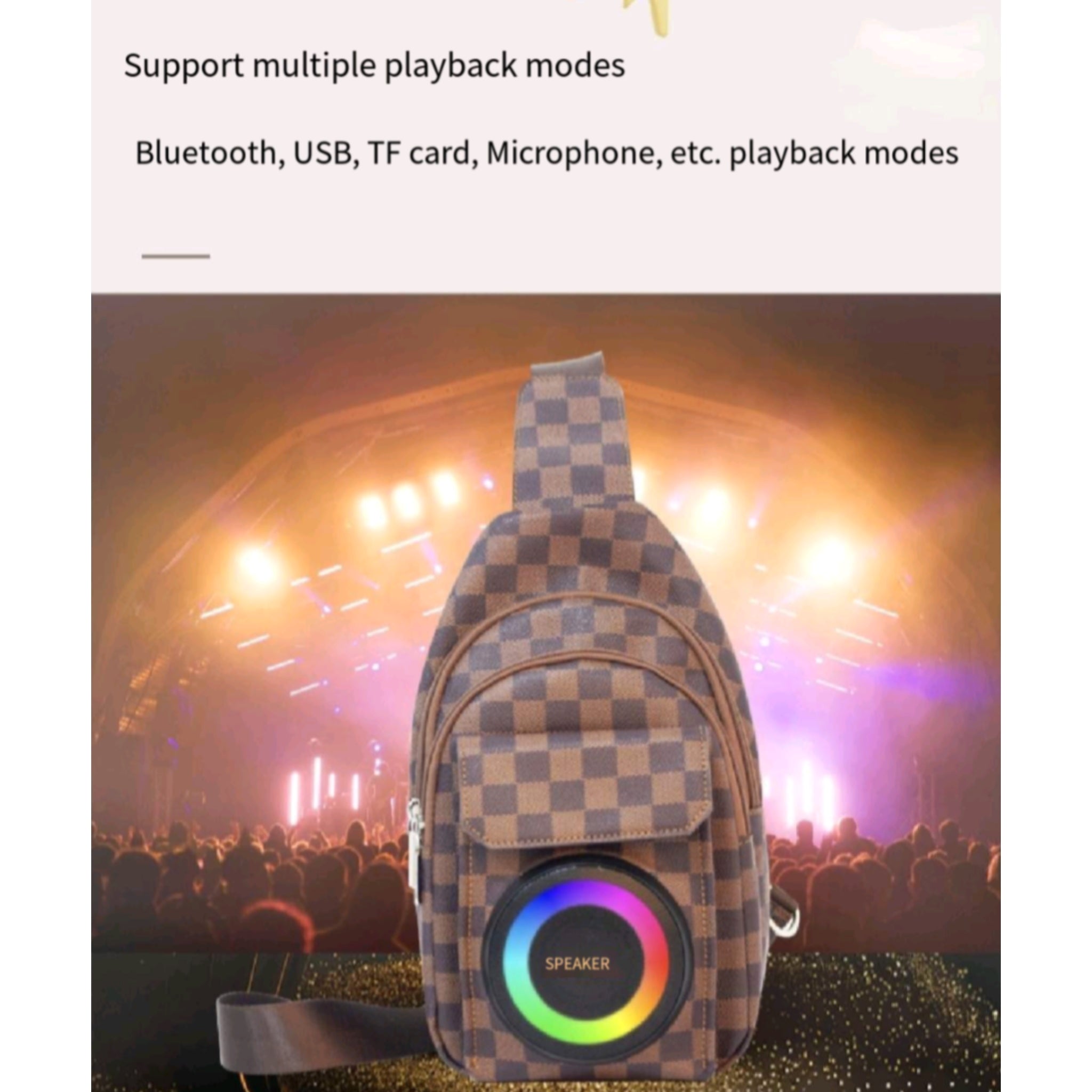 3 in 1 Outdoor Bluetooth Speaker Backpack Power Bank