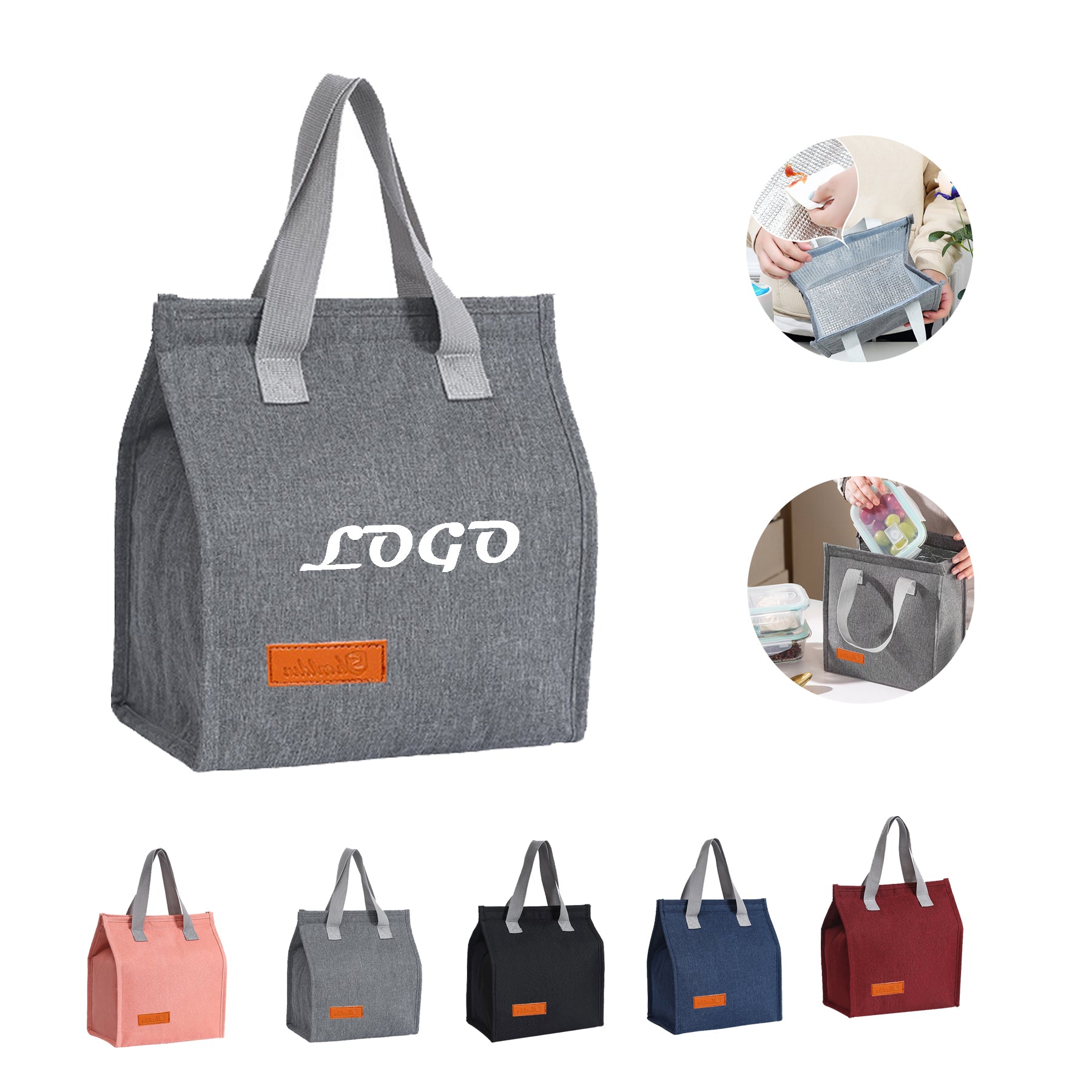 Insulated Lunch Cooler Tote Bag