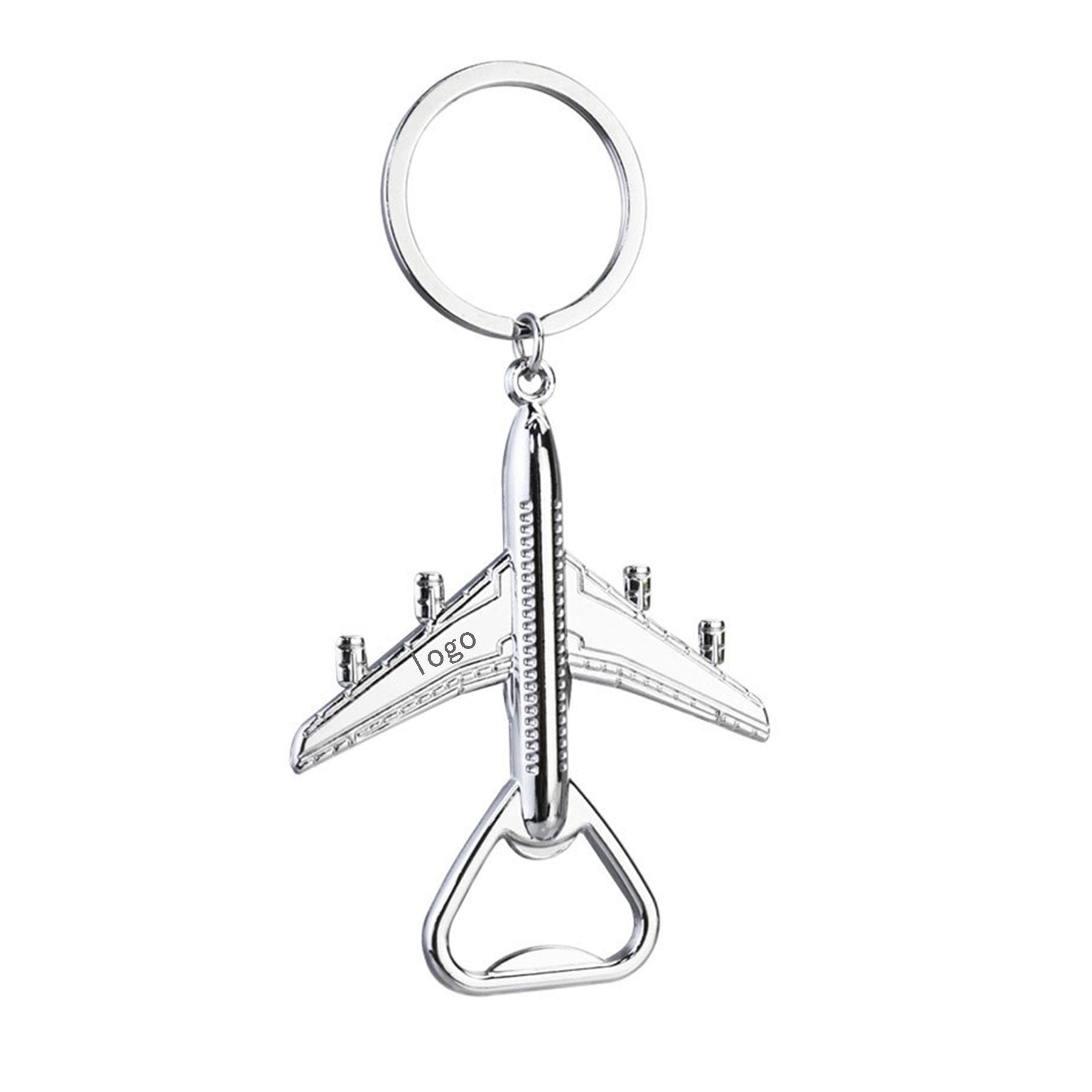 Airplane Keychain Beer Opener