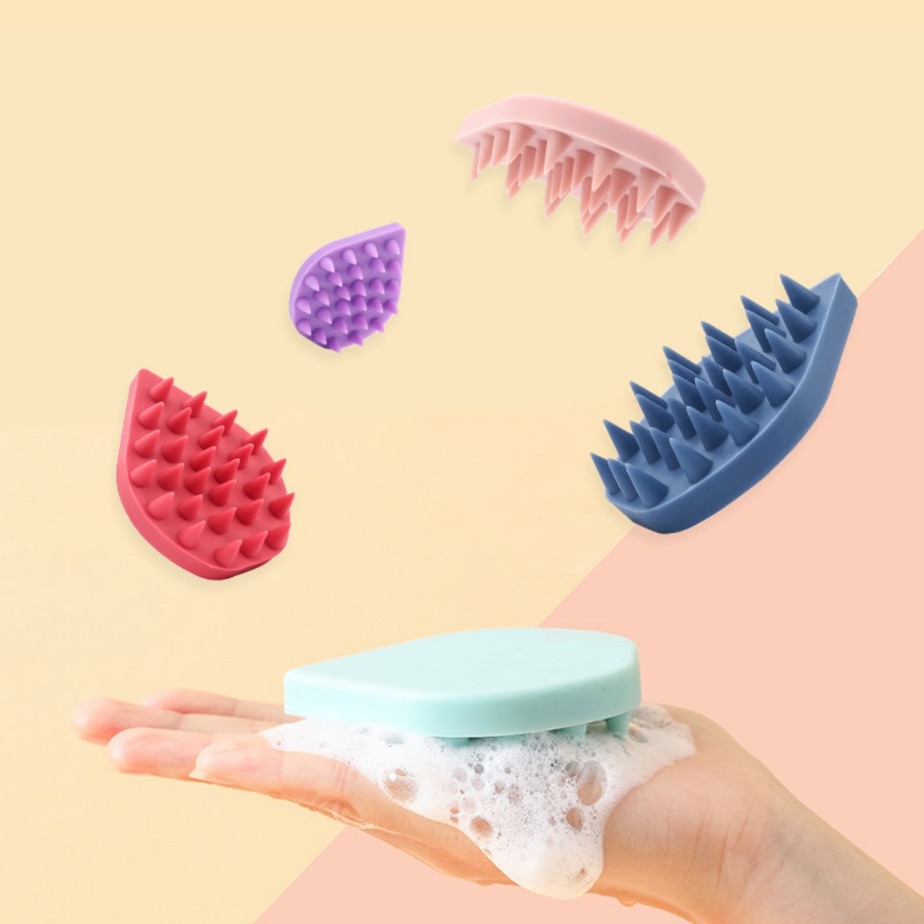 Silicone Scalp Shampoo Brush