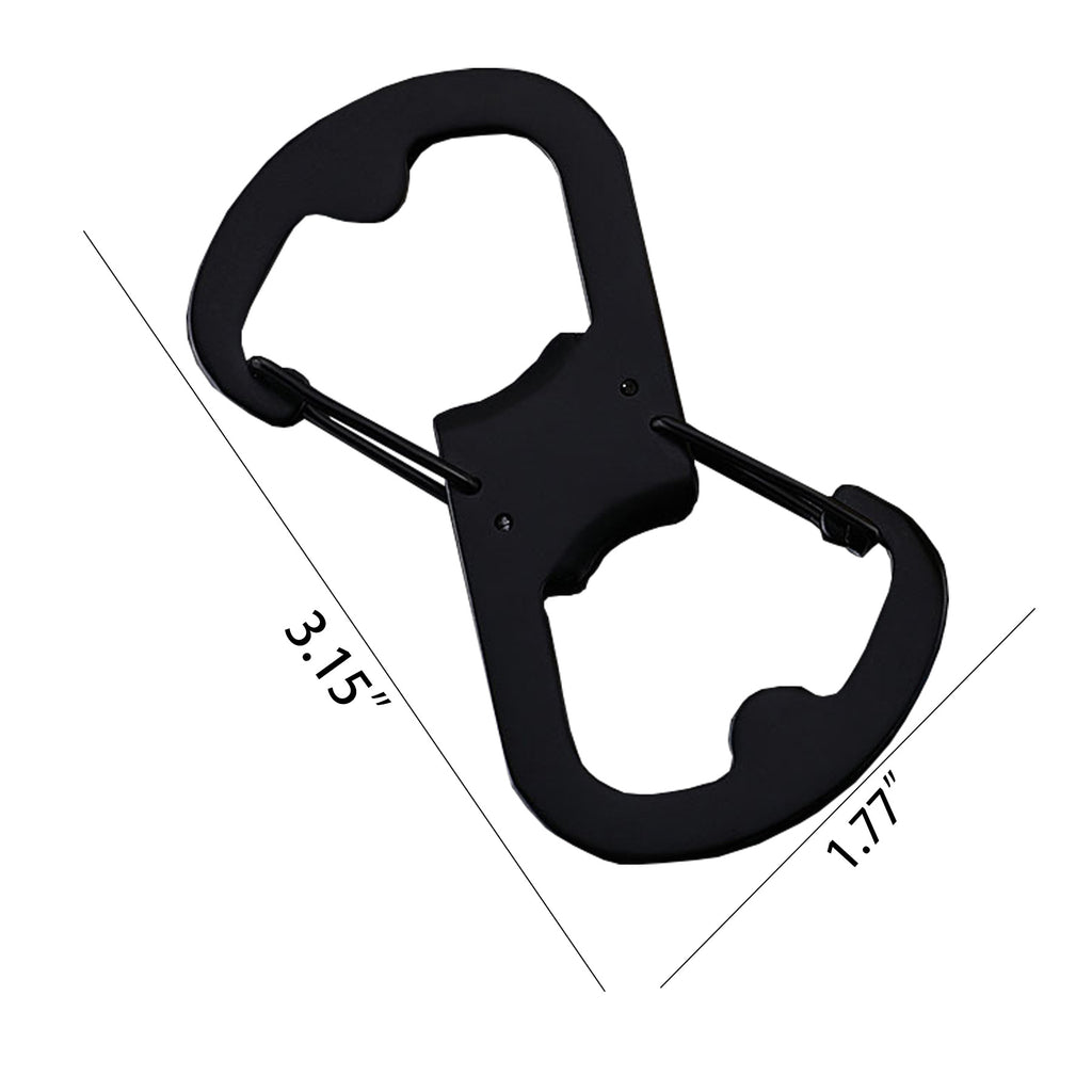 Stainless Steel Figure-8 Bottle Opener Carabiner