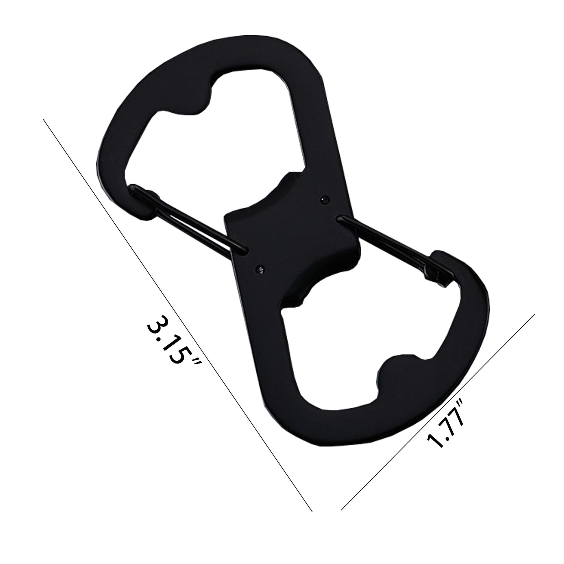 Stainless Steel Figure-8 Bottle Opener Carabiner