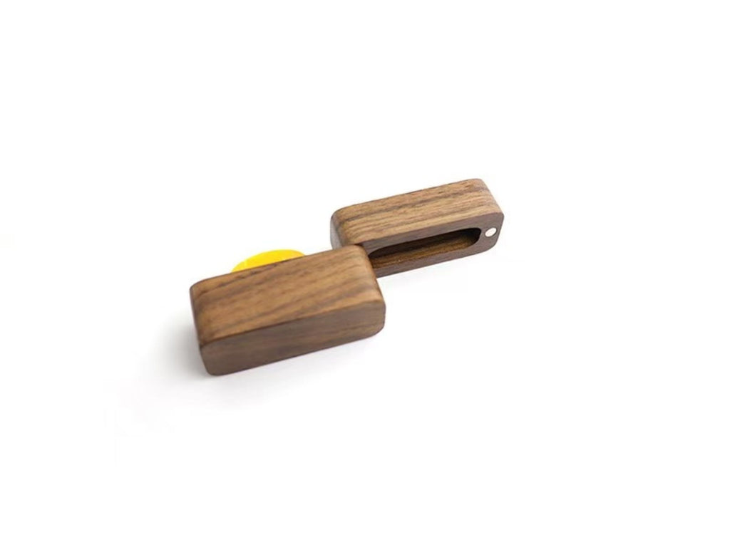 Wooden Guitar Pick Storage Box
