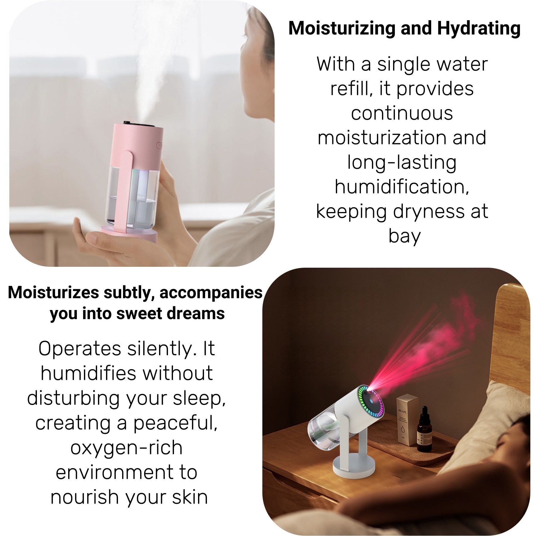USB Ultrasonic Starry Sky Projector Humidifier