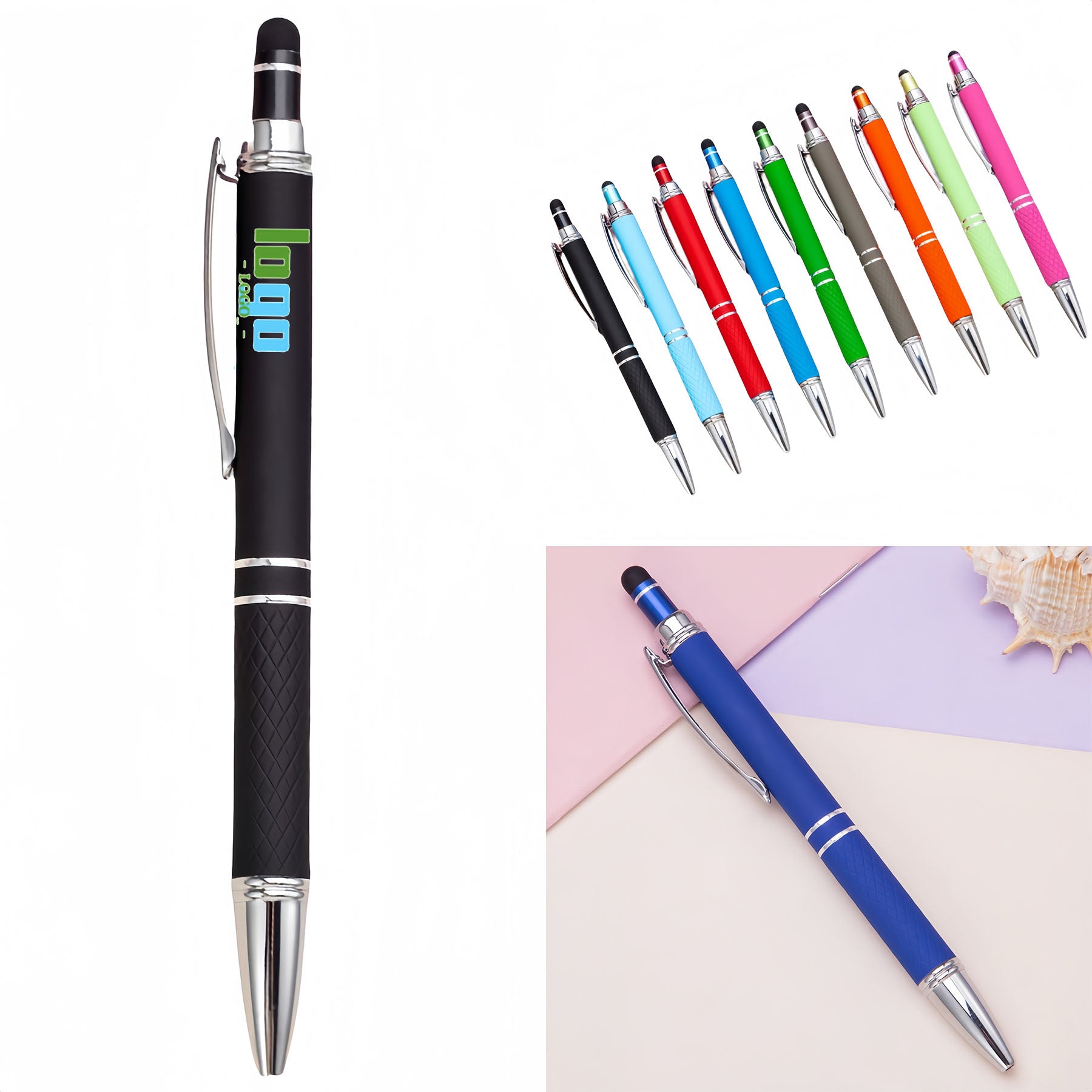 Dual Use Writing And Touch Retractable Pen