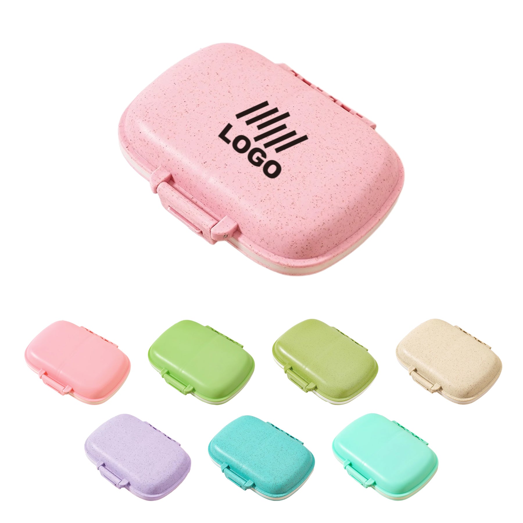 Portable Wheat Straw Pills Case
