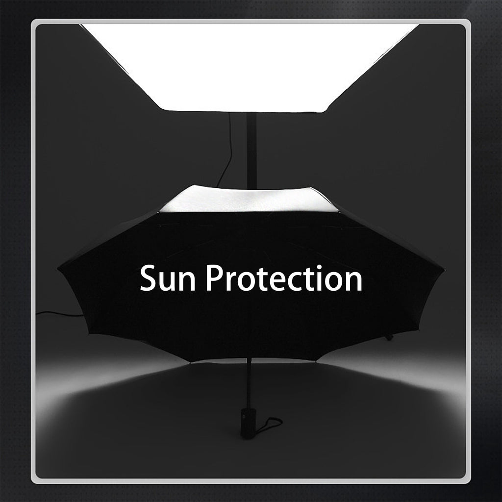 8-Bone Fiber Bone Vinyl Cloth Automatic Sun Umbrella