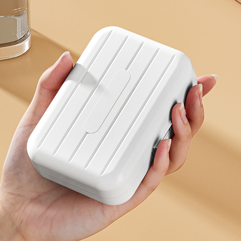 Portable Compartmentalized Pill Box