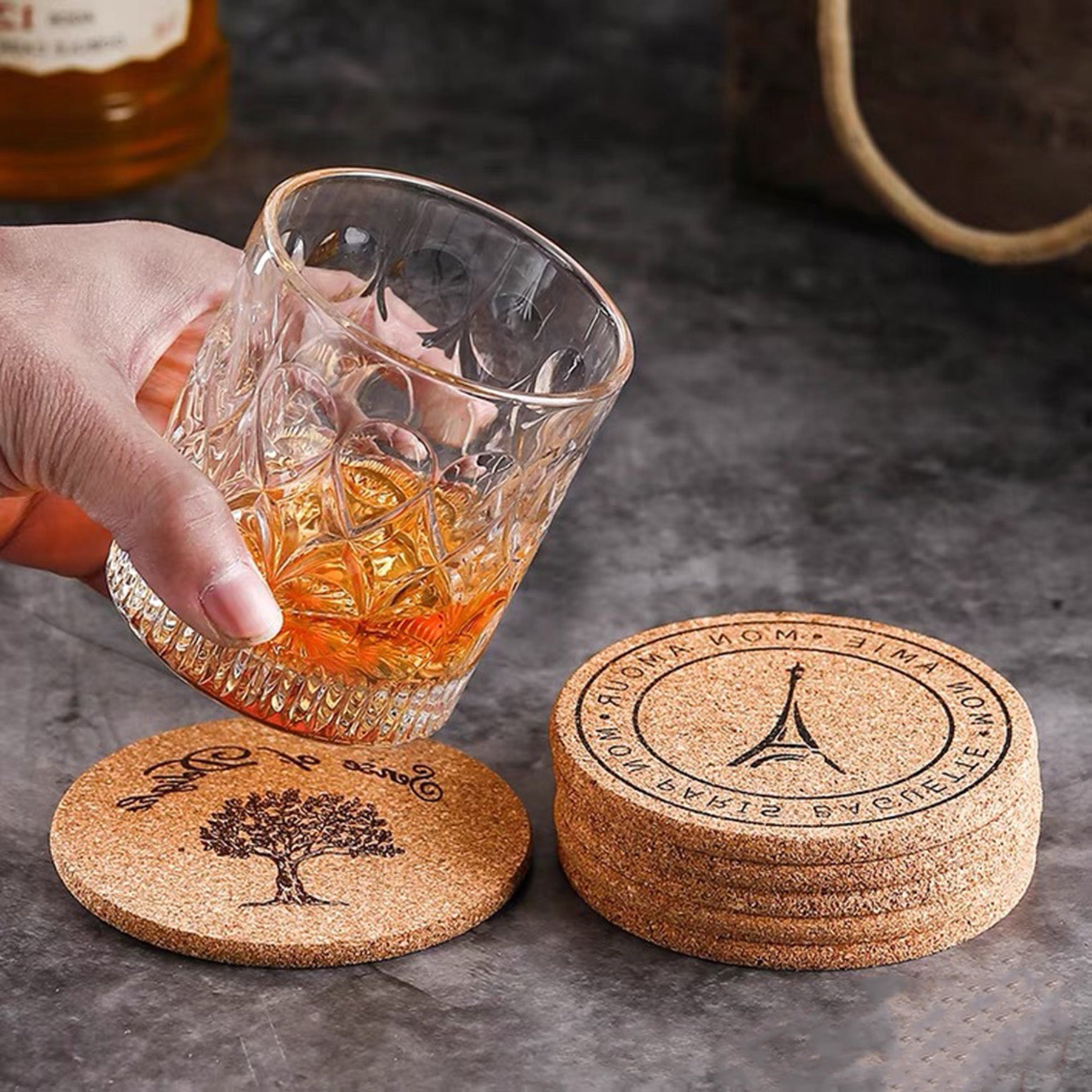Vintage Cork Coasters