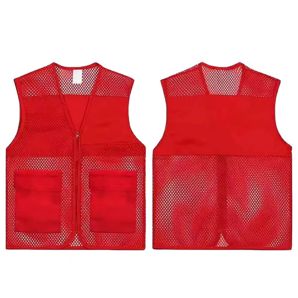 Multi-Color Volunteer Advertising Mesh Vest