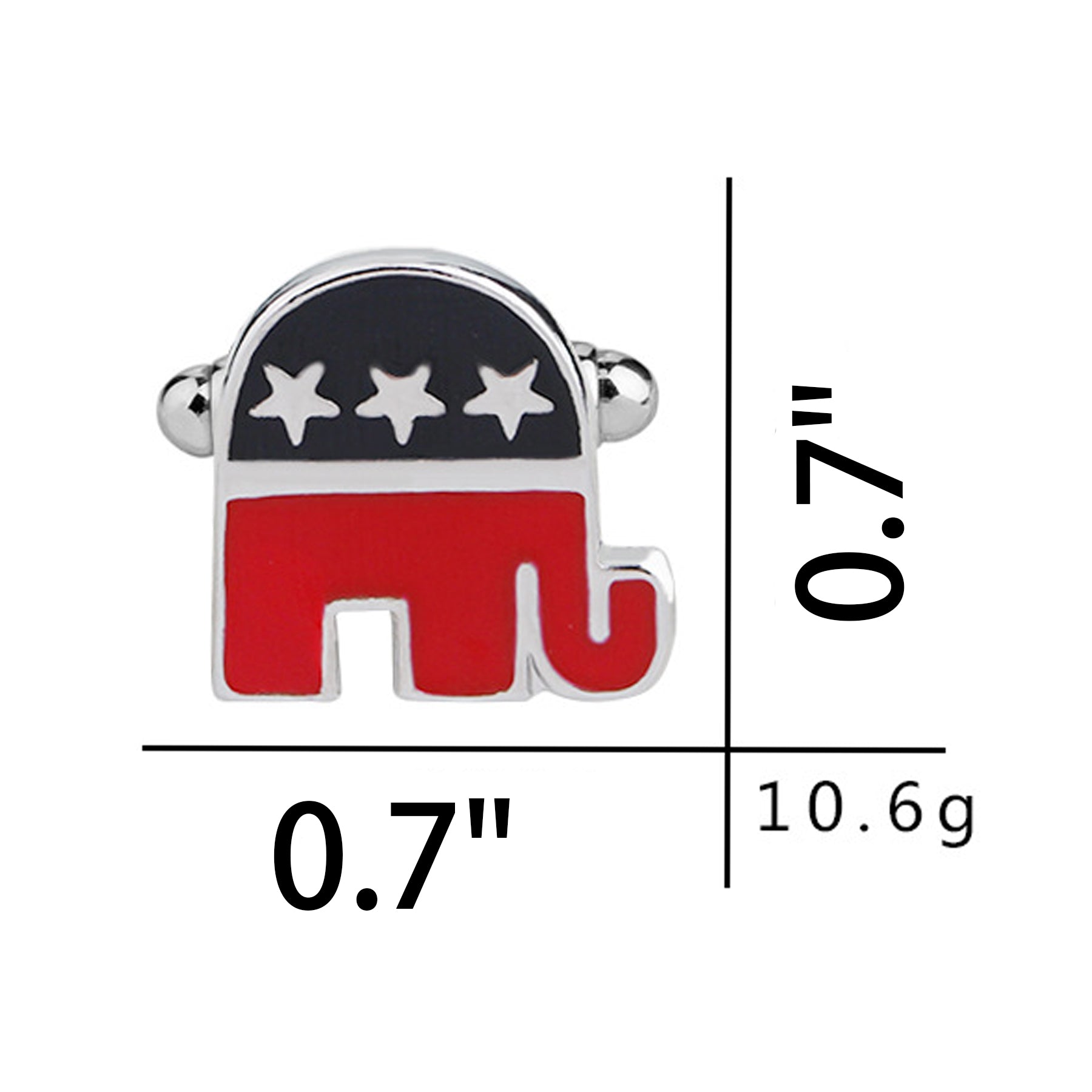 Cufflinks With Mascot Of The Republican Party