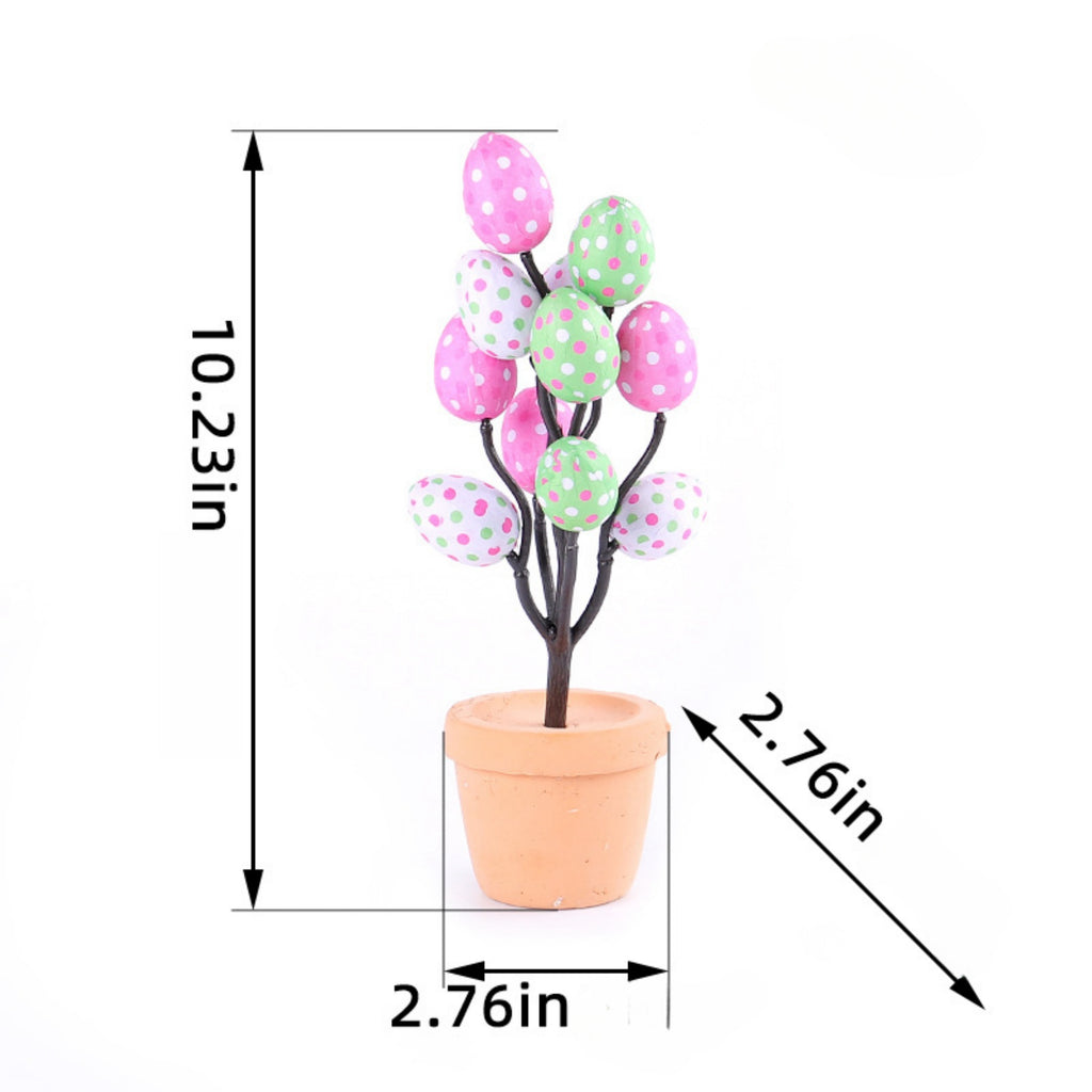 Simulated Easter Egg Potted Plant
