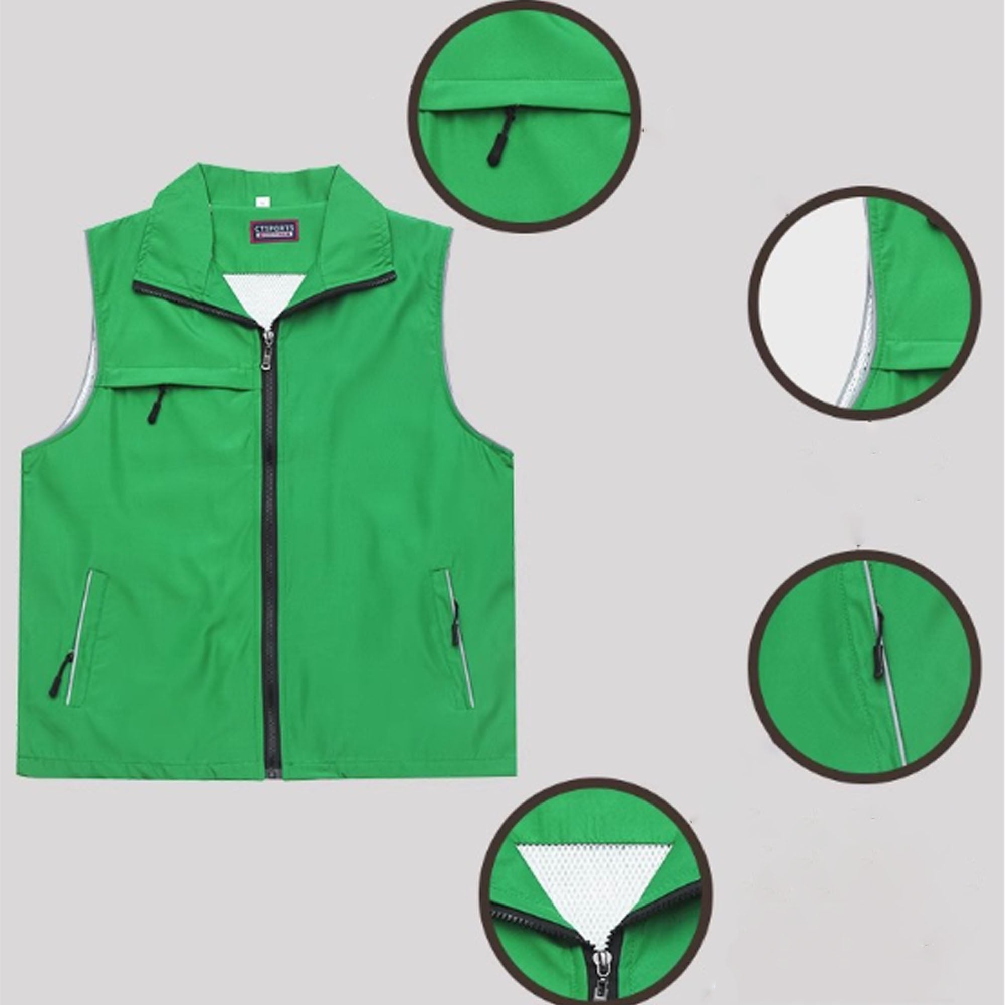 Windproof Softshell Sleeveless Running Jacket