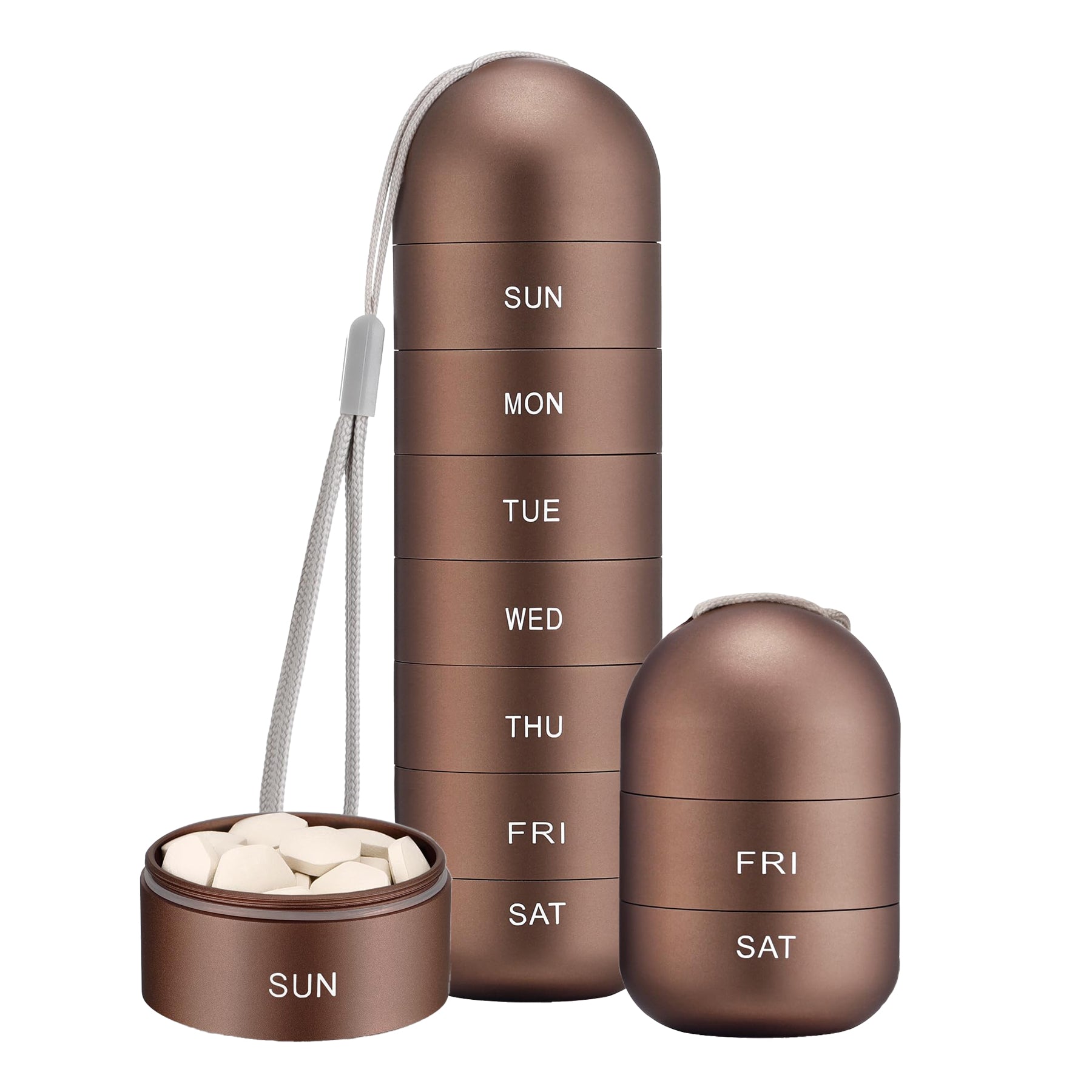 Big Style Delicate Metal Sealed Waterproof Outdoor Pill Box