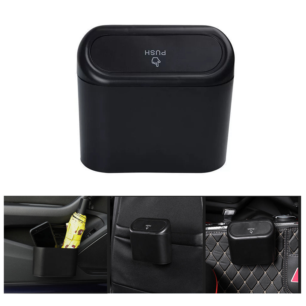 Car Push-On Trash Can With Lid