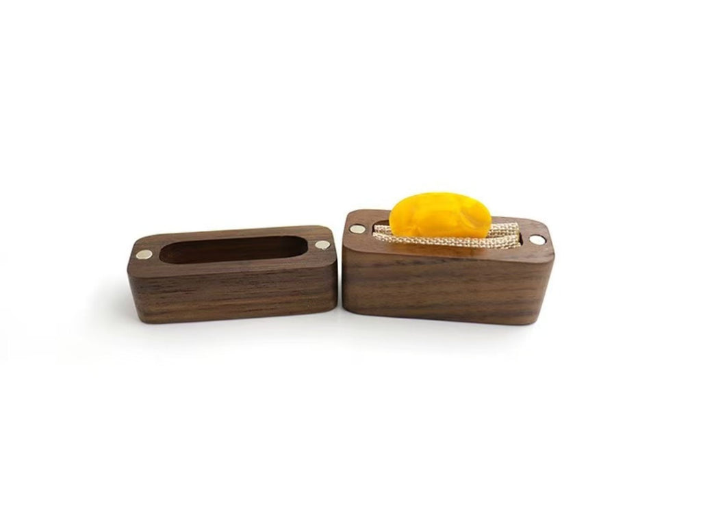 Wooden Guitar Pick Storage Box