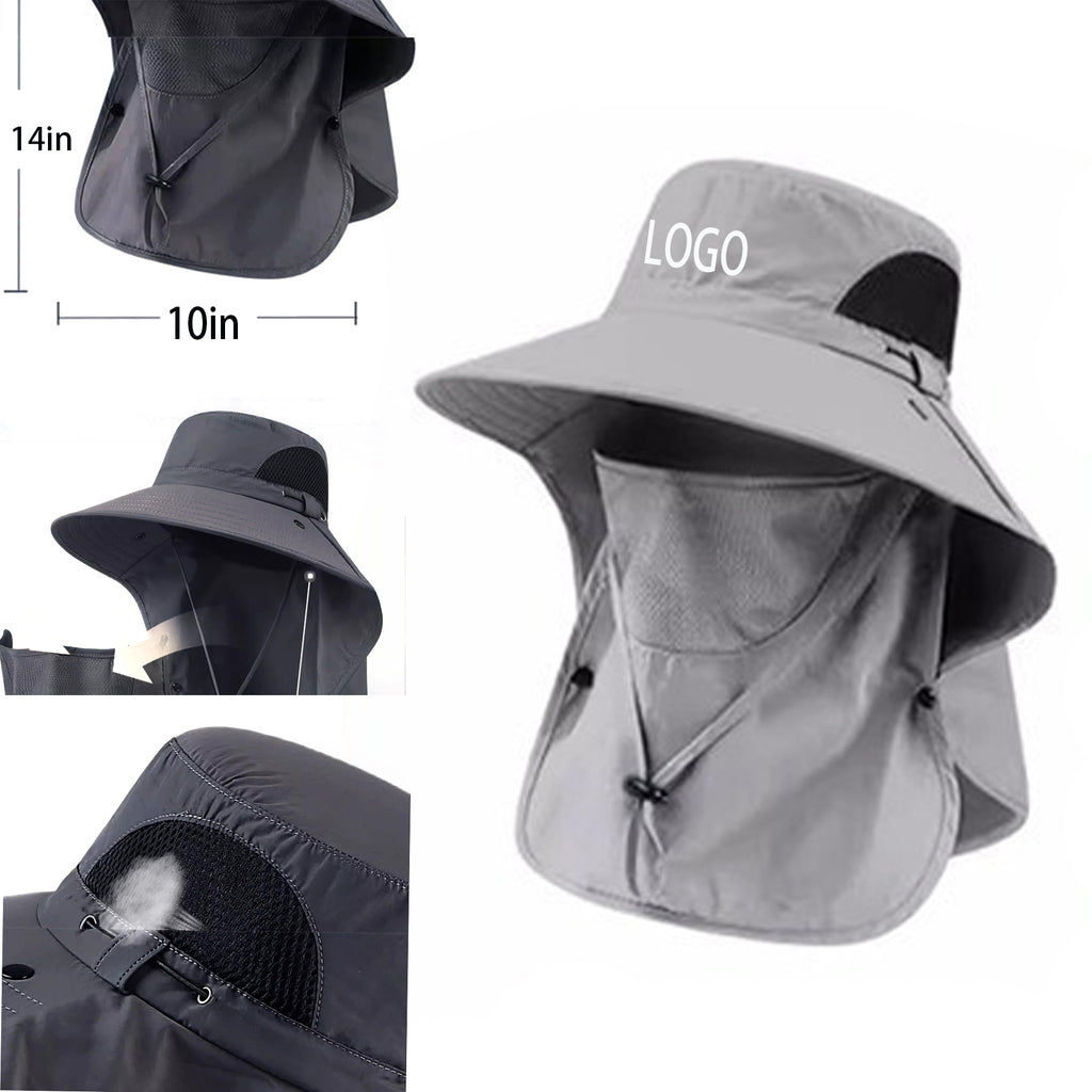 Summer Mountain Climbing Breathable Detachable Sunshade Fisherman Hat