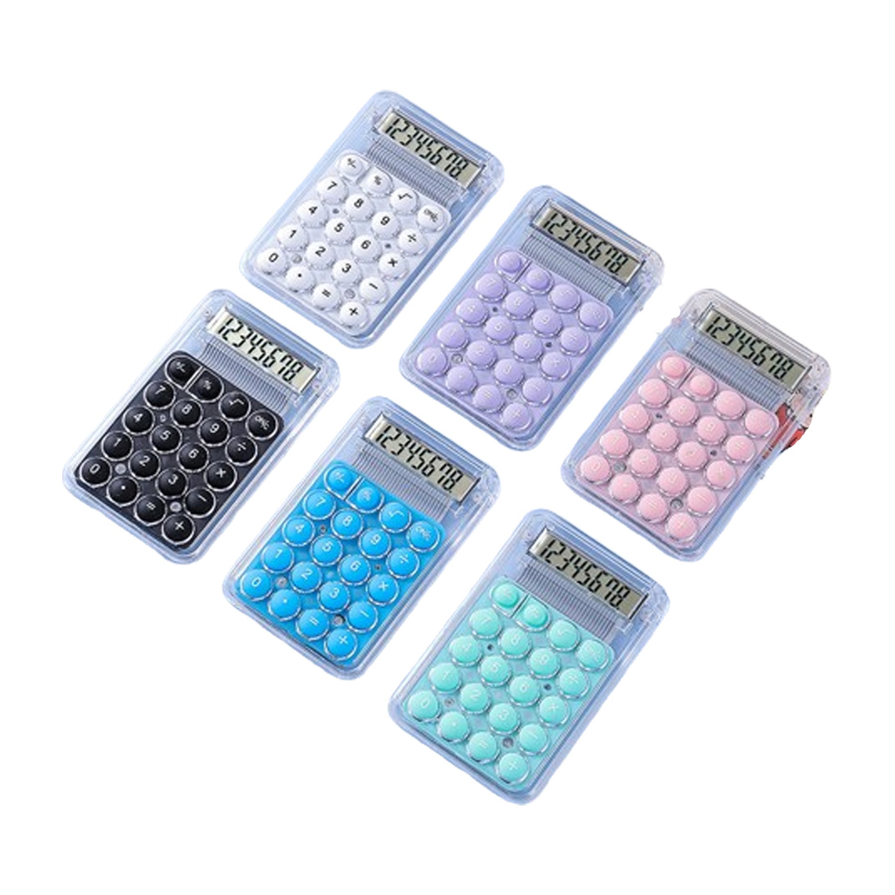 Mini Clear Plastic Calculator