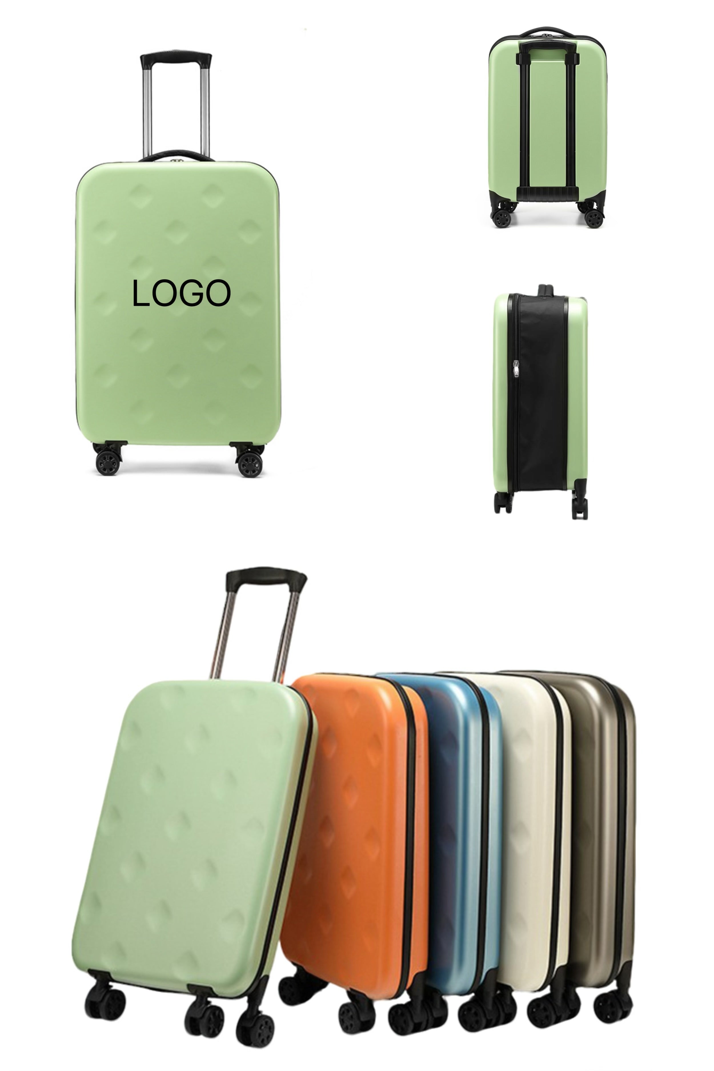 20-Inch Foldable Luggage Spinner Wheels
