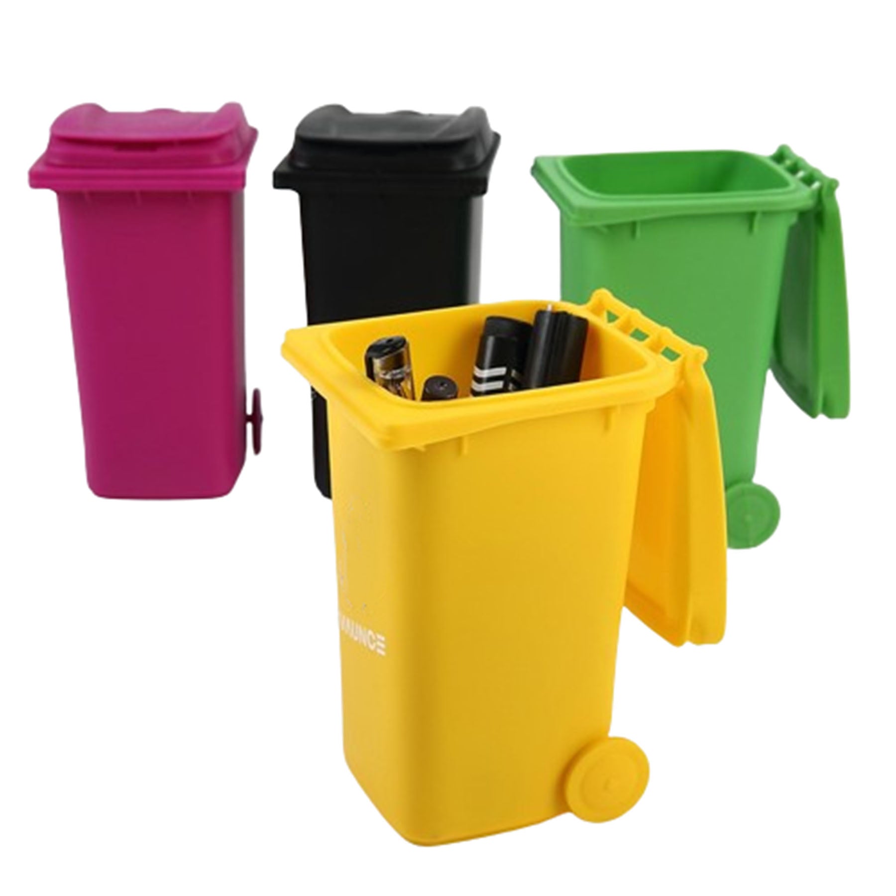 Desktop Trash Cans Pen Holder