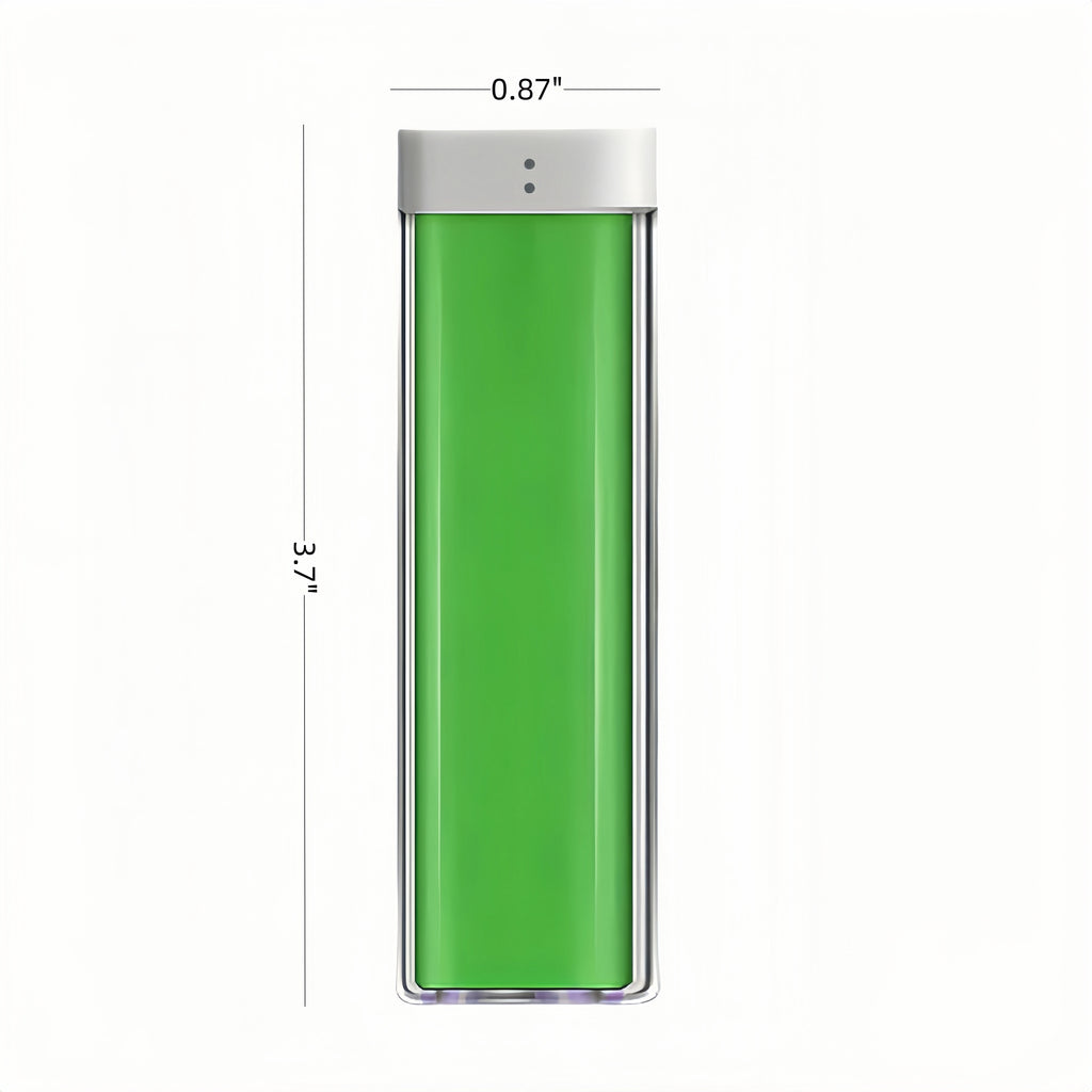 2600 Mah Creative Lipstick-Shaped Transparent Power Bank