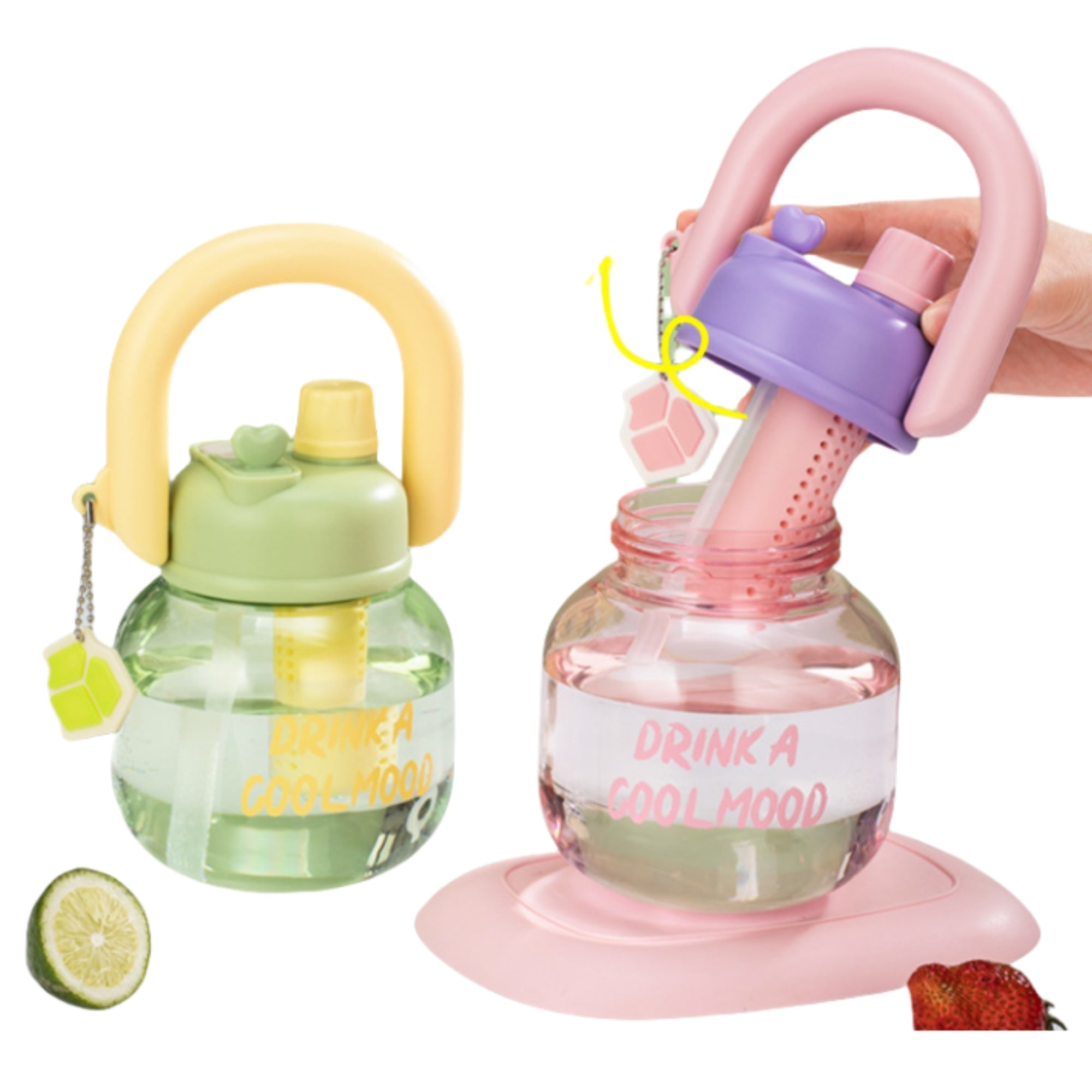 800ML Large capacity Dual spout Children's Water Cup