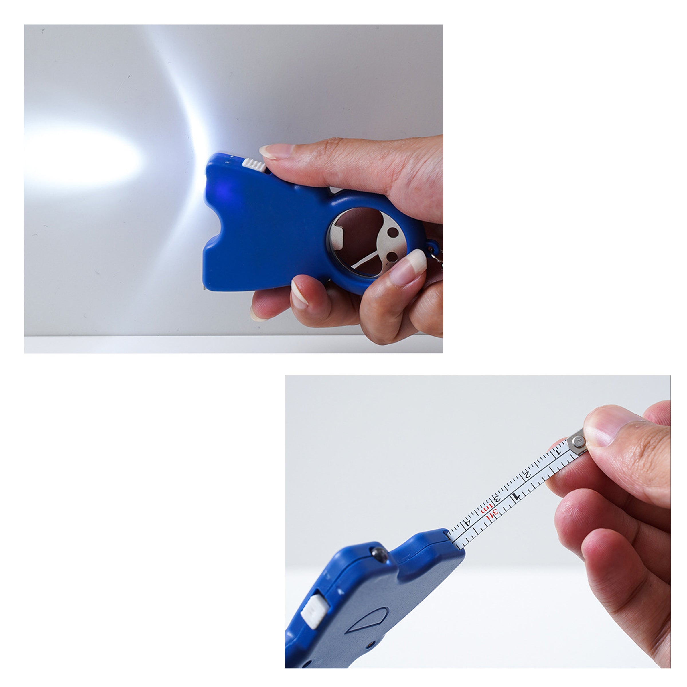 3 In 1 Smile Keychain Opener Flashlight