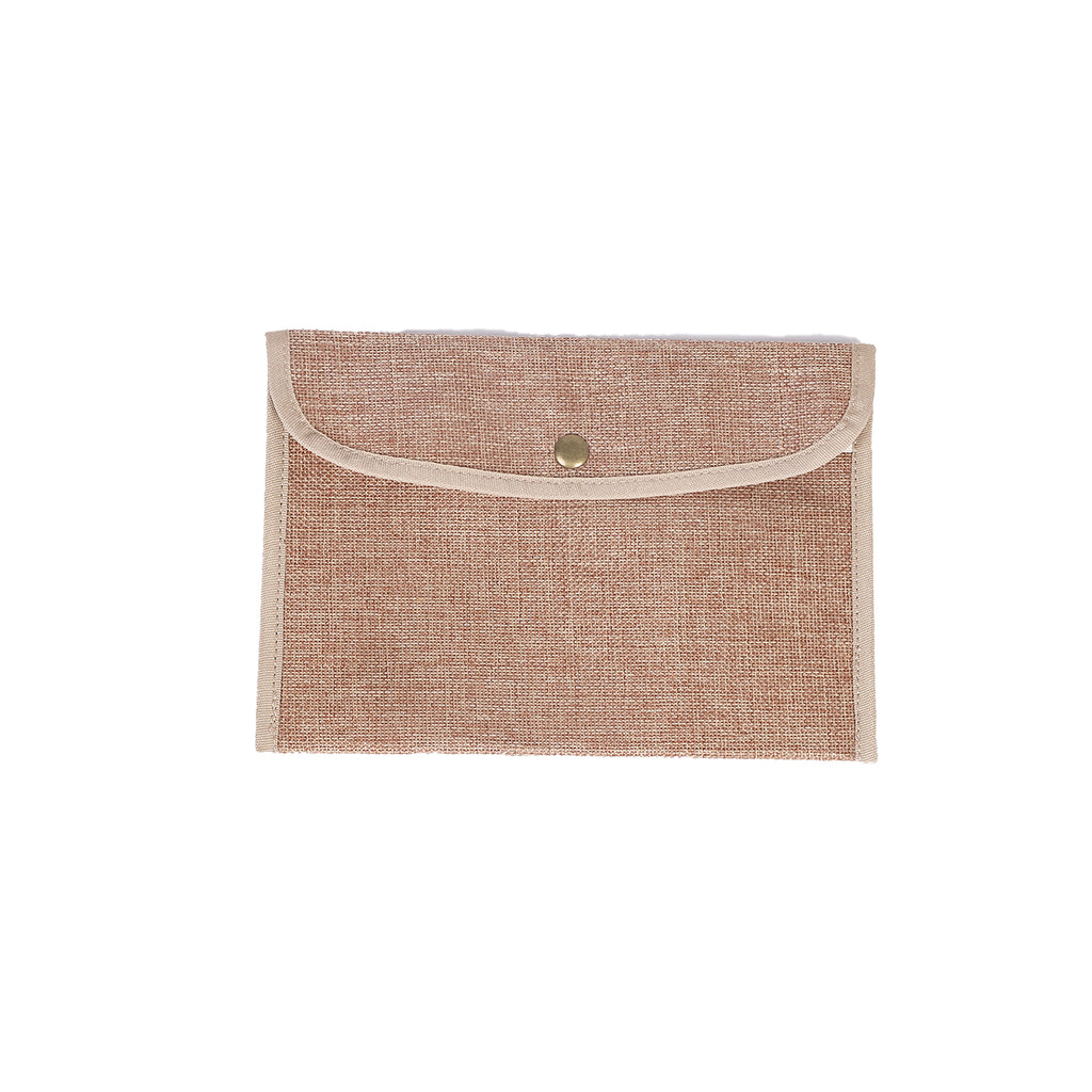 Custom A4 Jute-Felt File Pouch
