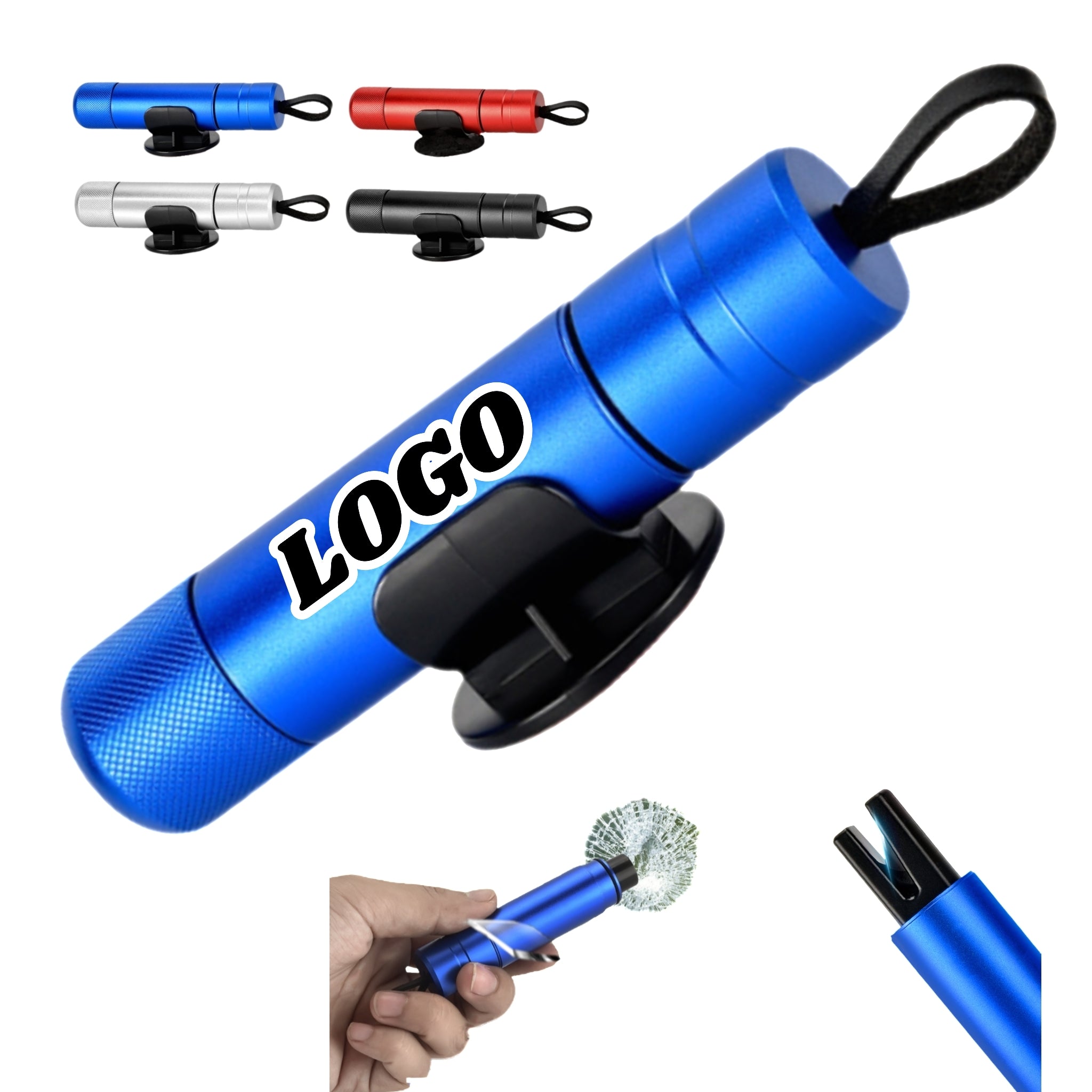 Vehicle Tool for Breaking Windows and Cutting Seatbelts