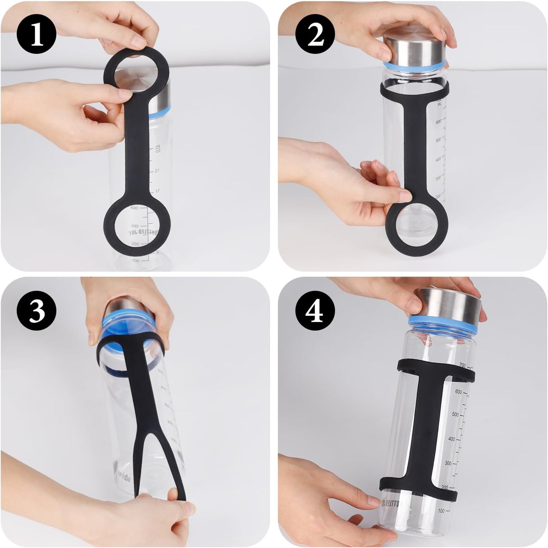 Silicone Water Bottle Carrier Grip