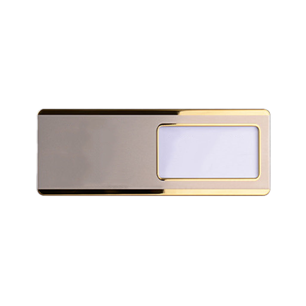 Stainless Steel Name Tag with Pin or Magnetic Back