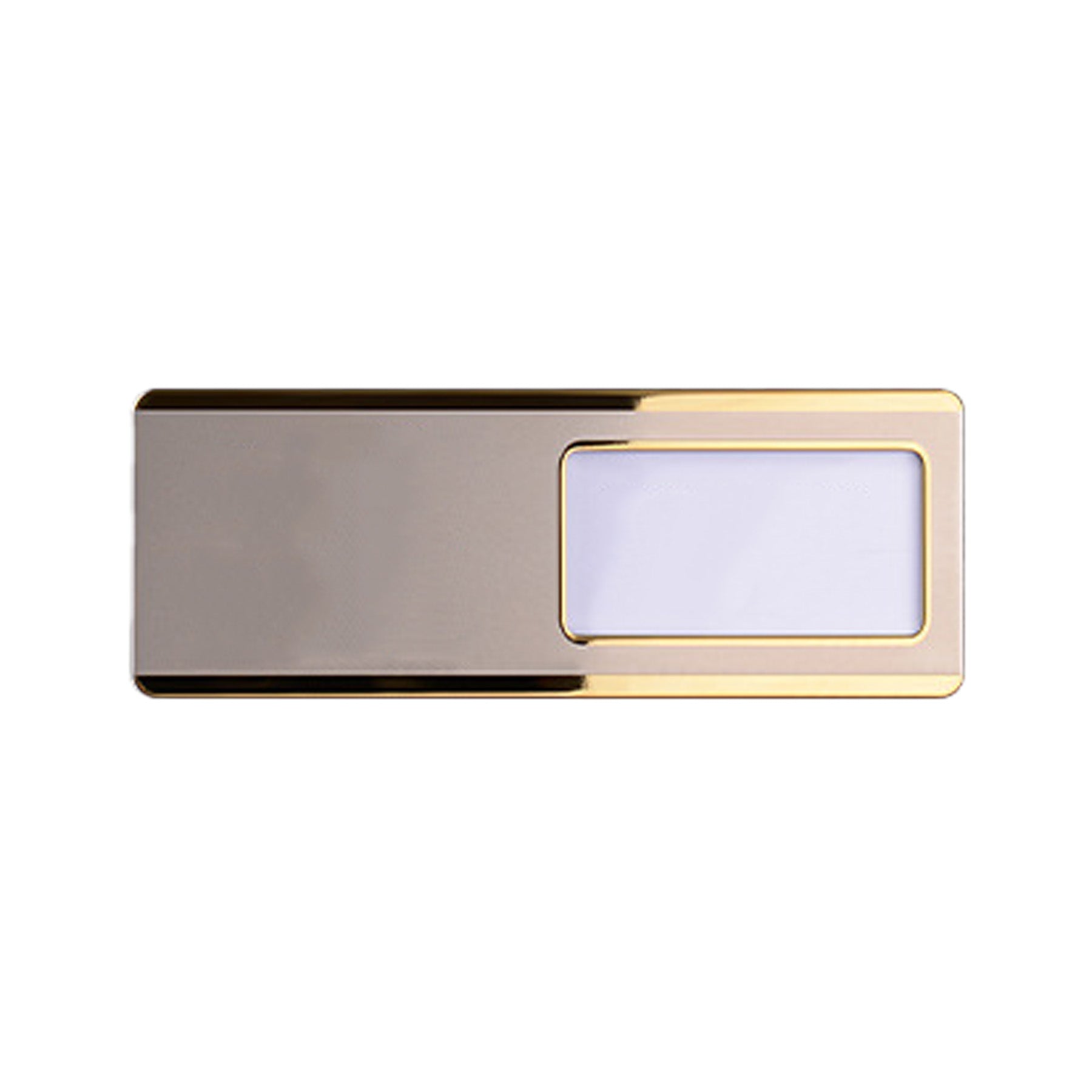Stainless Steel Name Tag with Pin or Magnetic Back