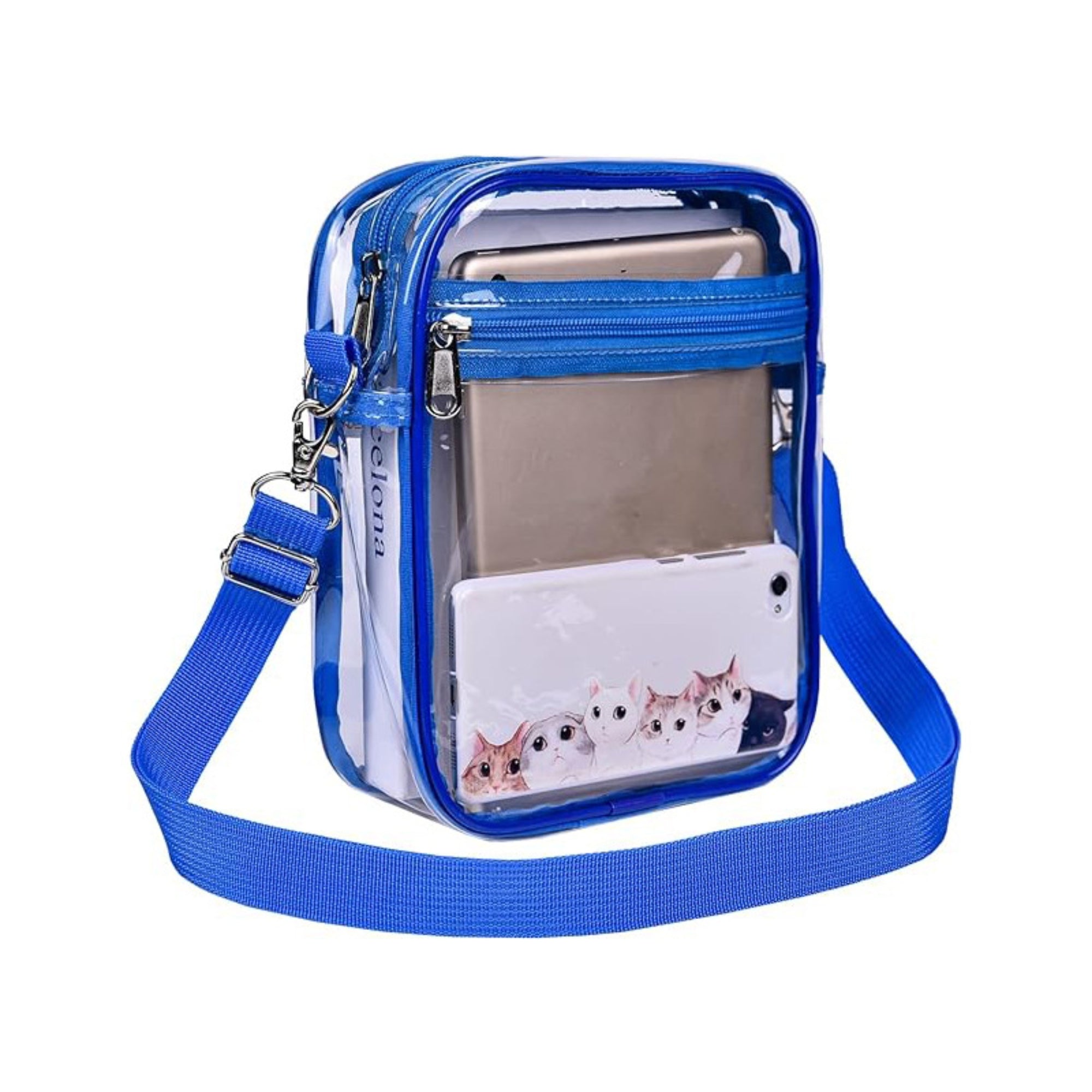 Transparent PVC Waterproof Crossbody Bag