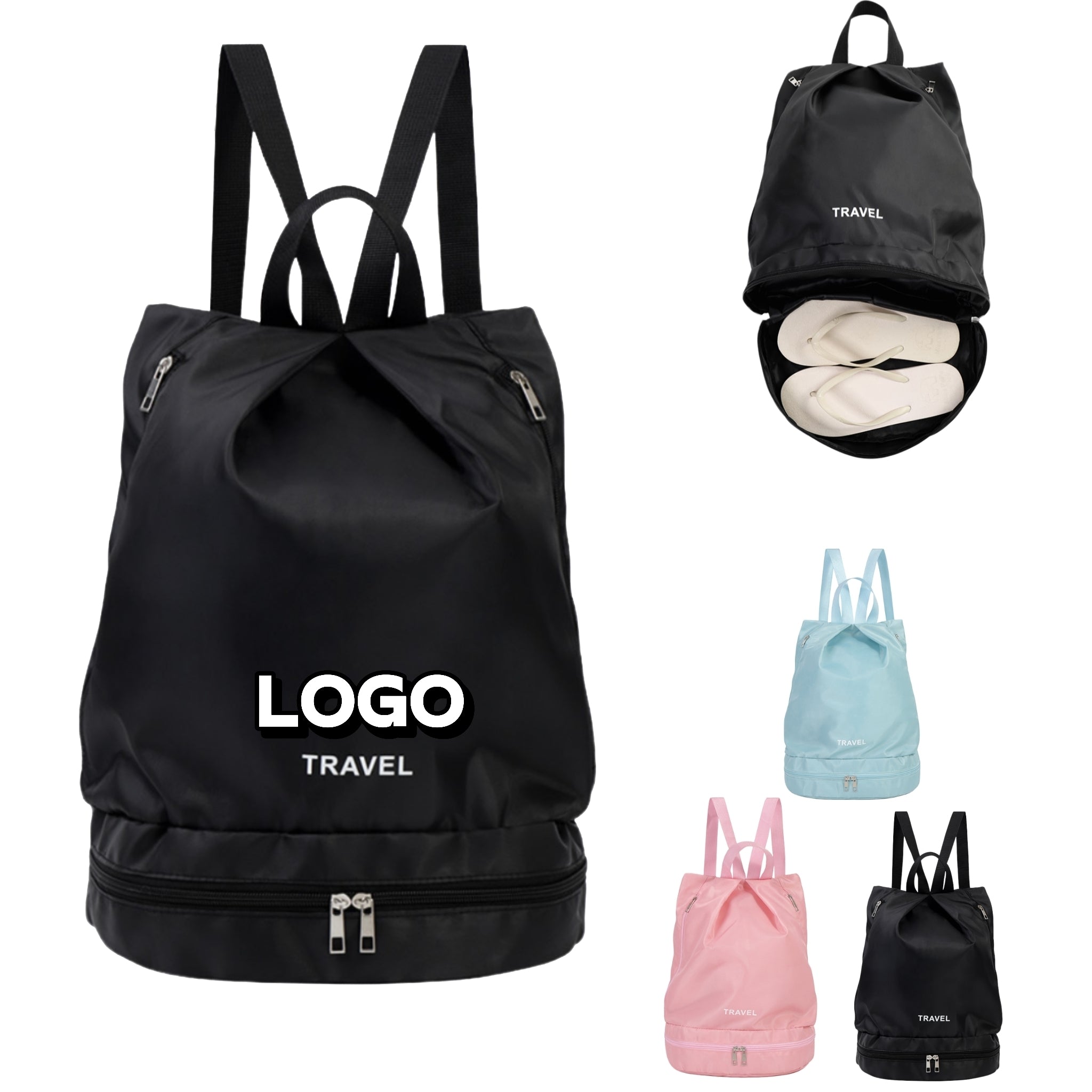 Wet Dry Swim Backpack Gym Yoga Travel Waterproof Separate