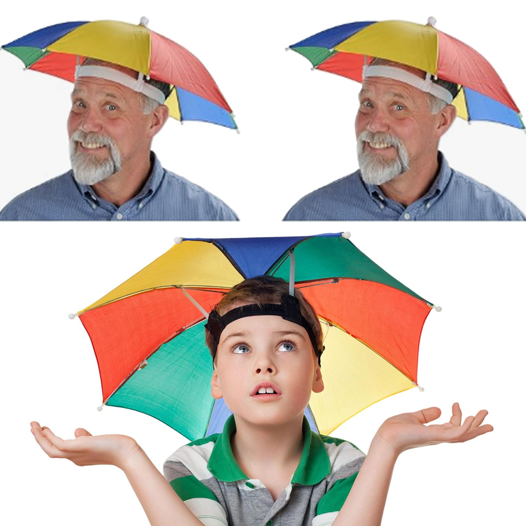Rainbow Colorful Beach Party Hats