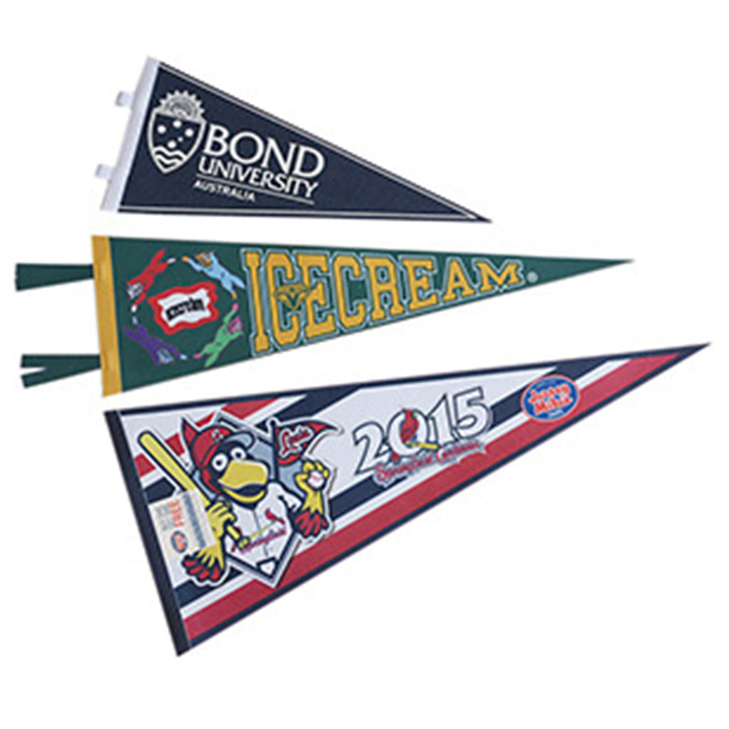 Colored Felt Pennant (5"x12") Screen Print