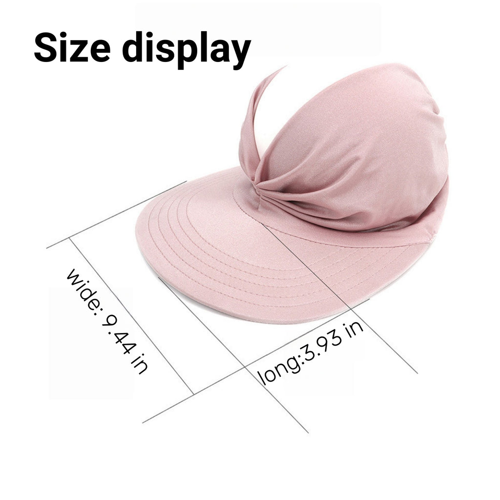 Women'S Ponytail-Friendly Open-Top Sun Hats