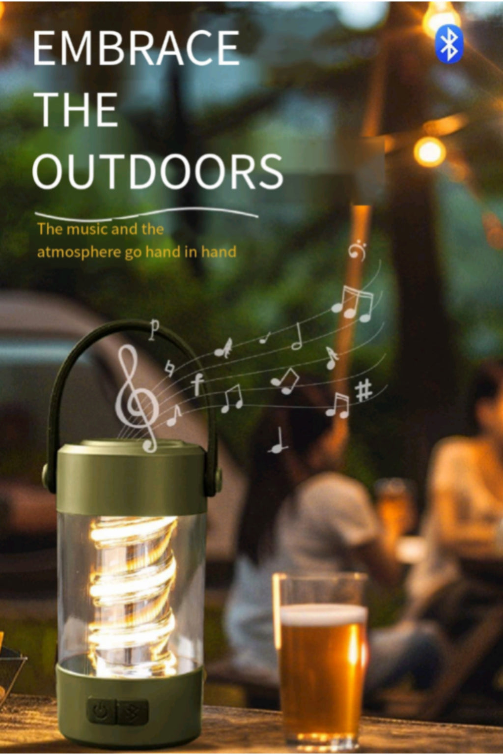Bluetooth Speaker With Ambient Light