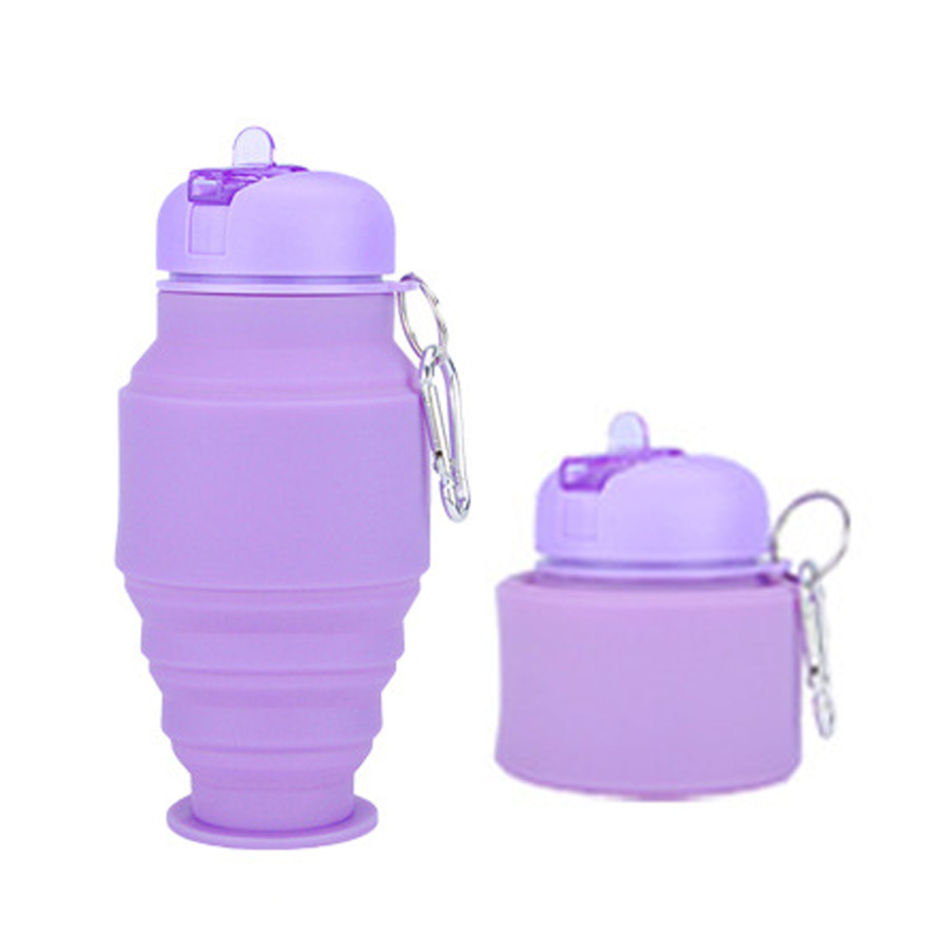 17oz Portable Outdoor Silicone Telescopic Water Bottle