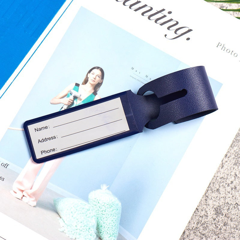 PVC Leather Luggage Tag